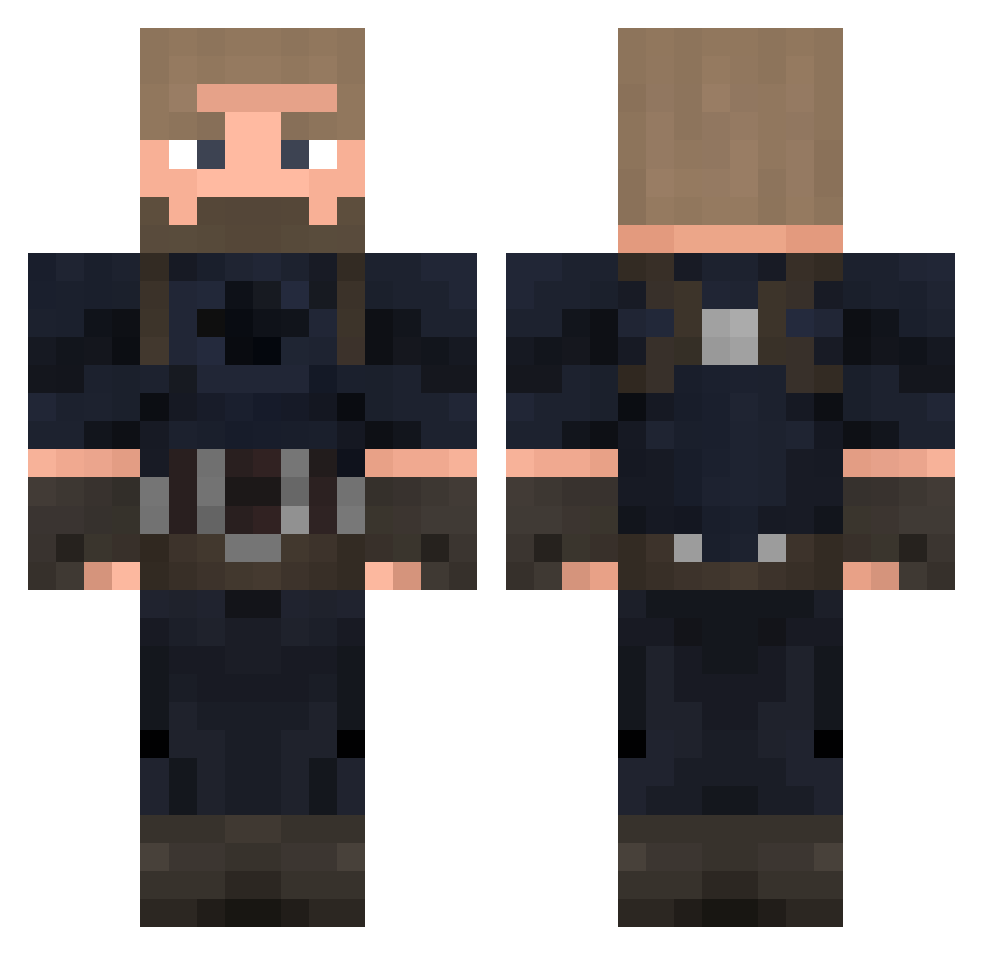 KATASHIHS Minecraft skin, front and back view