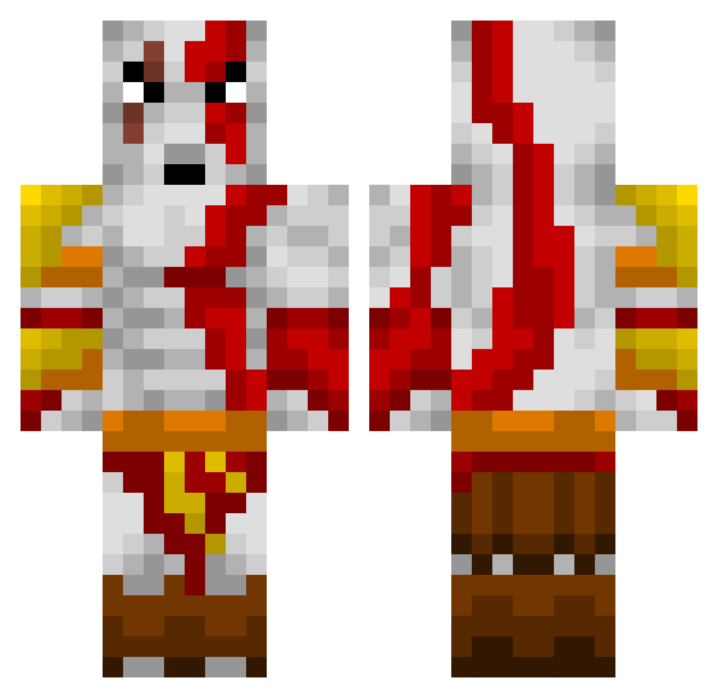 lotifermecatorul Minecraft skin, front and back view