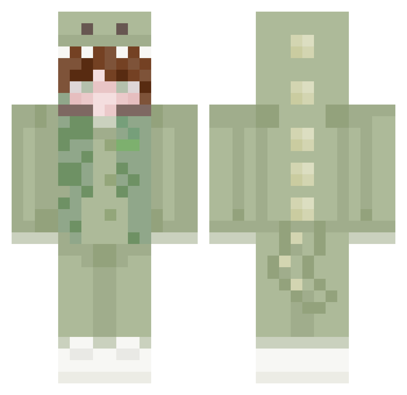 Blitzninja11 Minecraft skin, front and back view