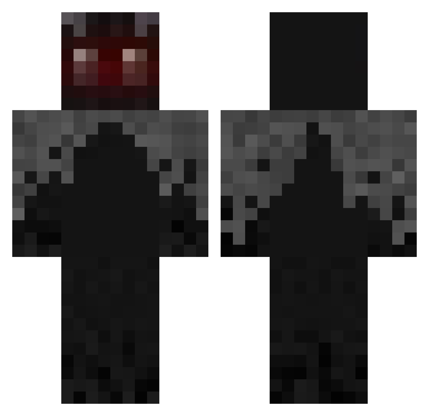 ShinnyGrimmy Minecraft skin, front and back view