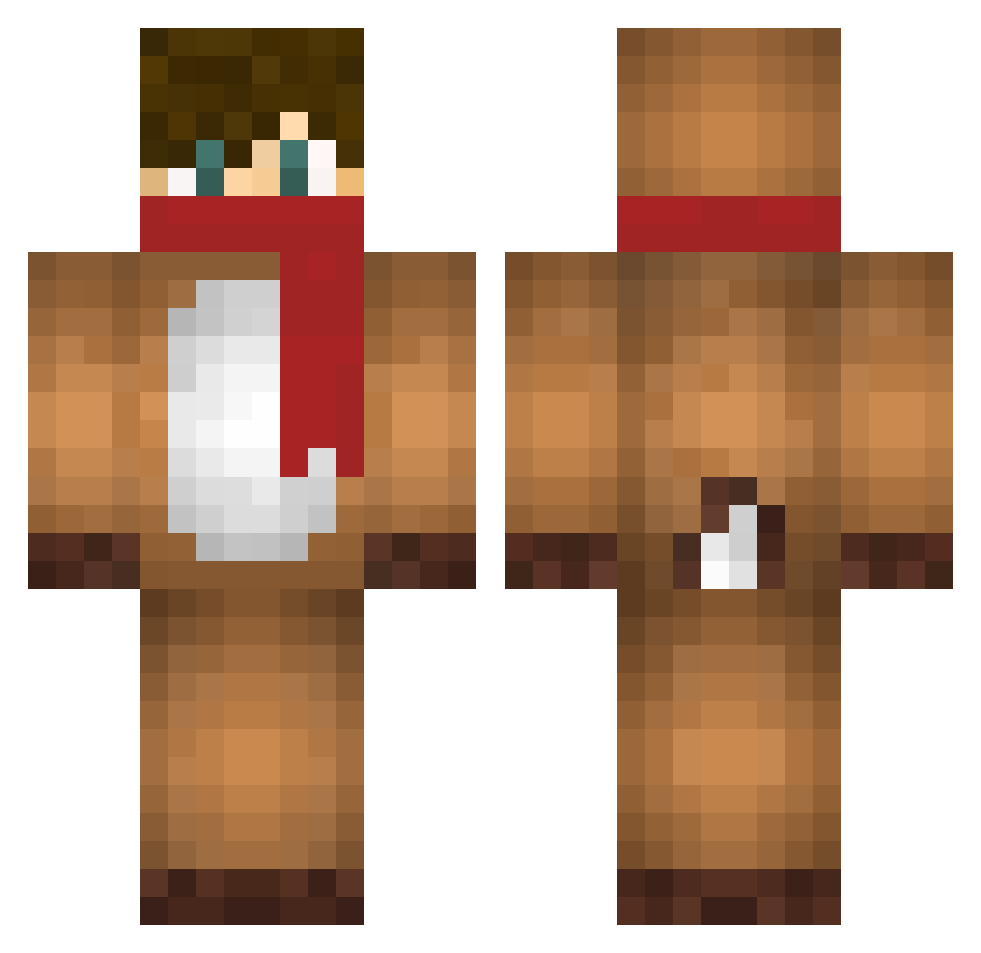 SirRodolfoZ Minecraft skin, front and back view
