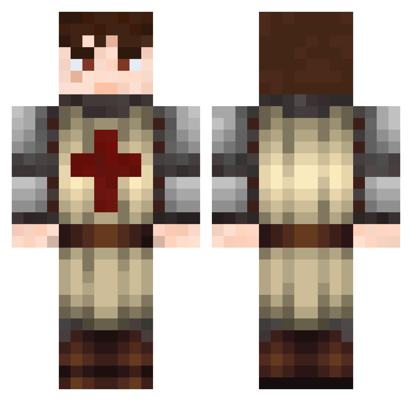 werw666 Minecraft skin, front and back view