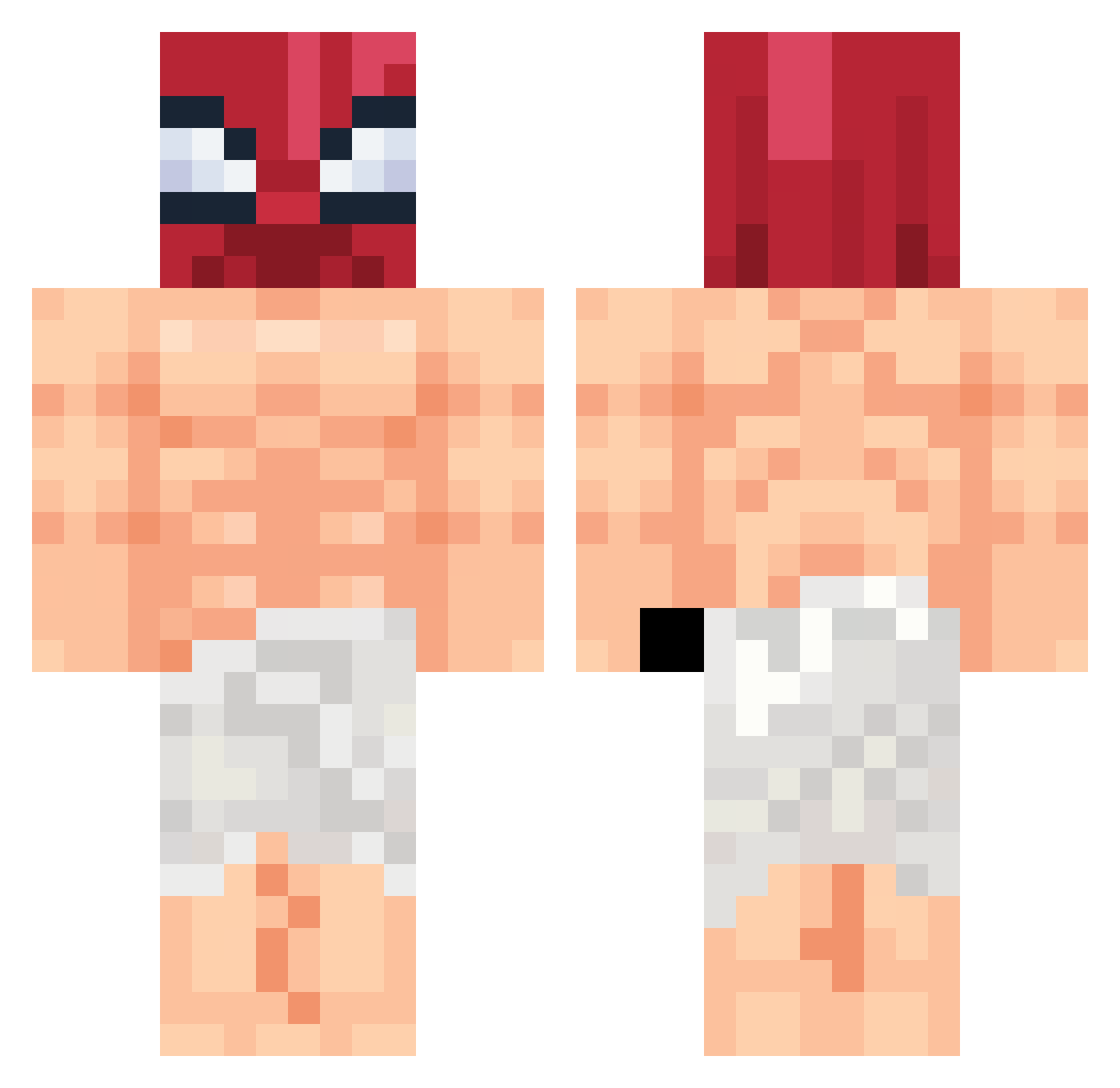 Twiins_ Minecraft skin, front and back view