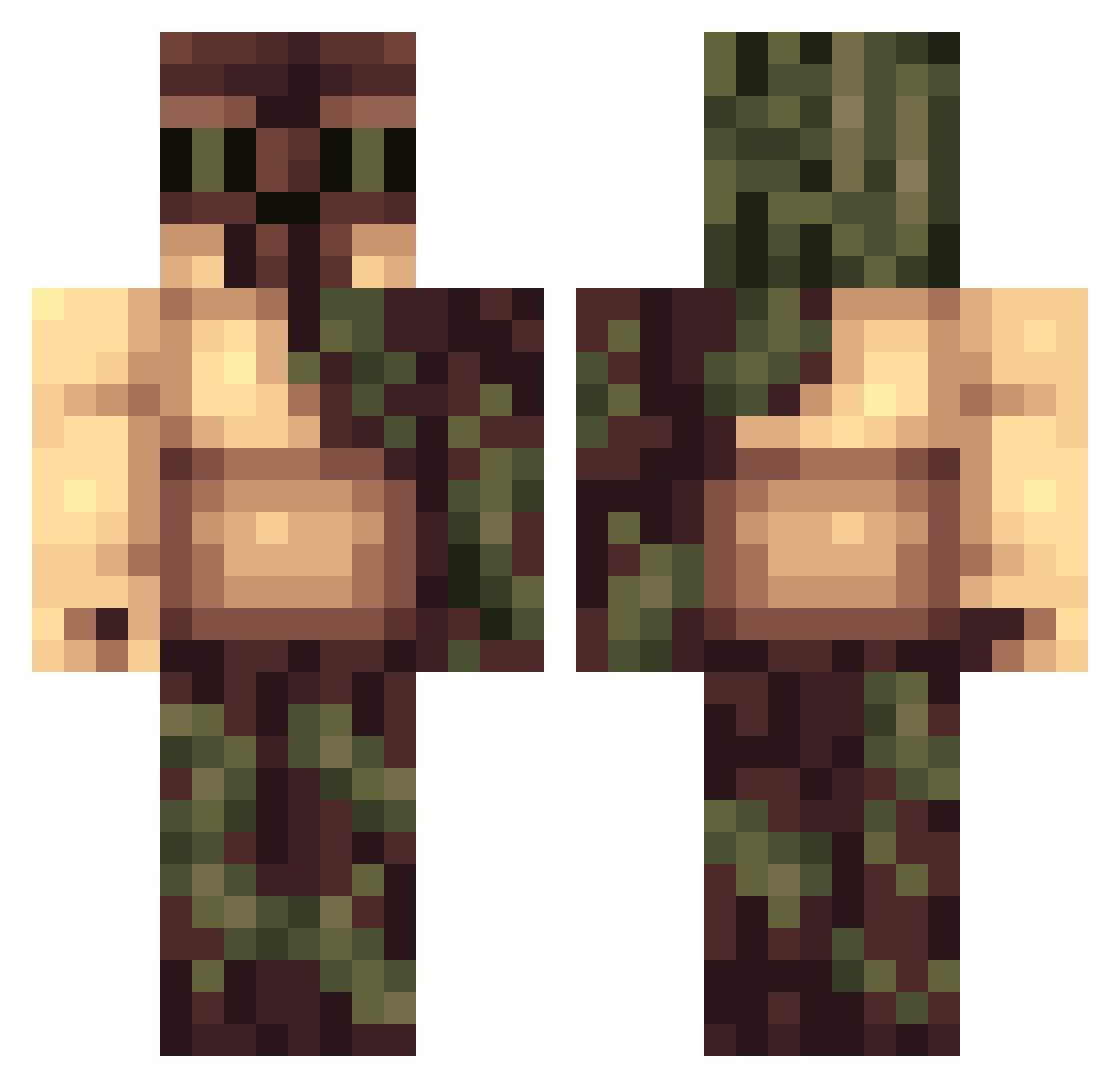 7Venom2012 Minecraft skin, front and back view