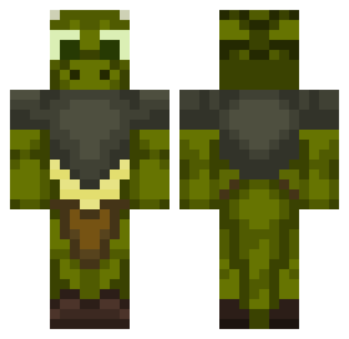 Gilgamesh6094 Minecraft skin, front and back view