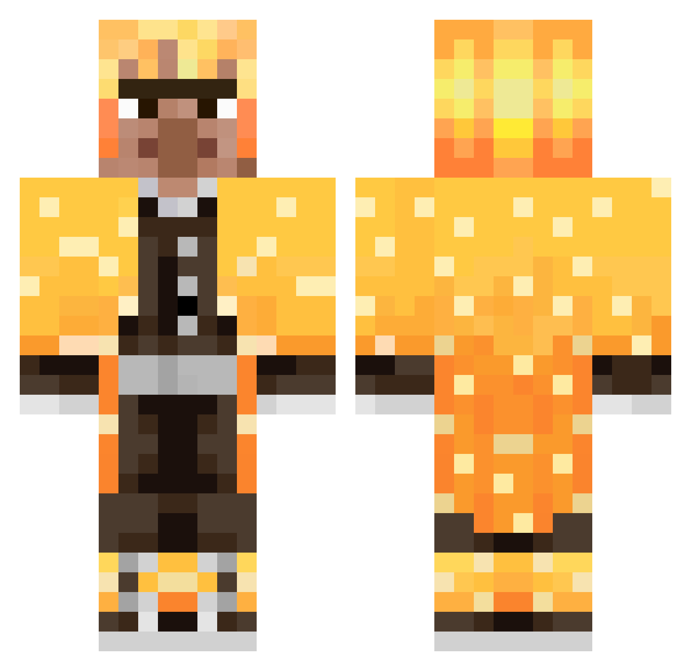 _skillz123 Minecraft skin, front and back view