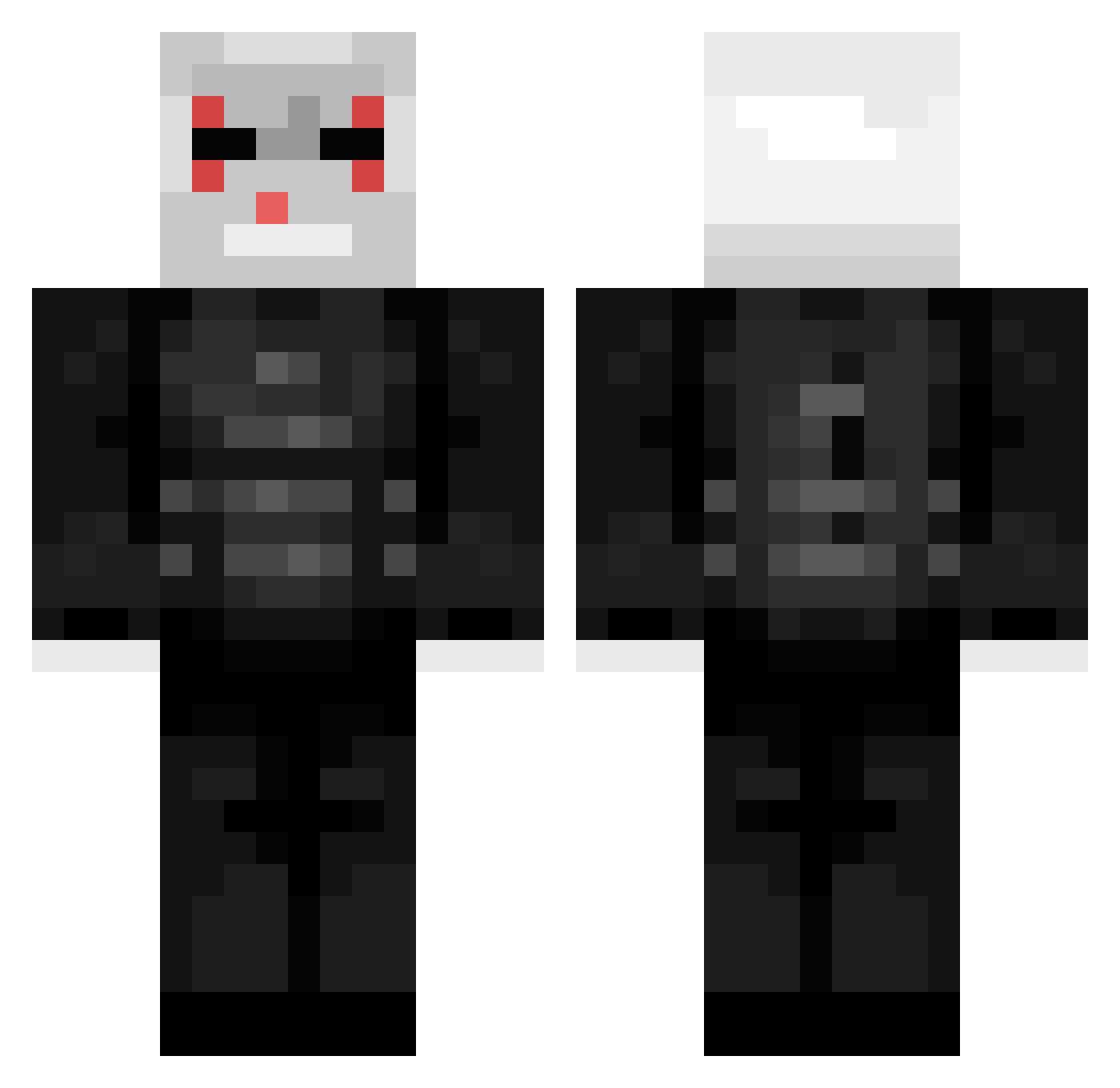GGem0r0y Minecraft skin, front and back view
