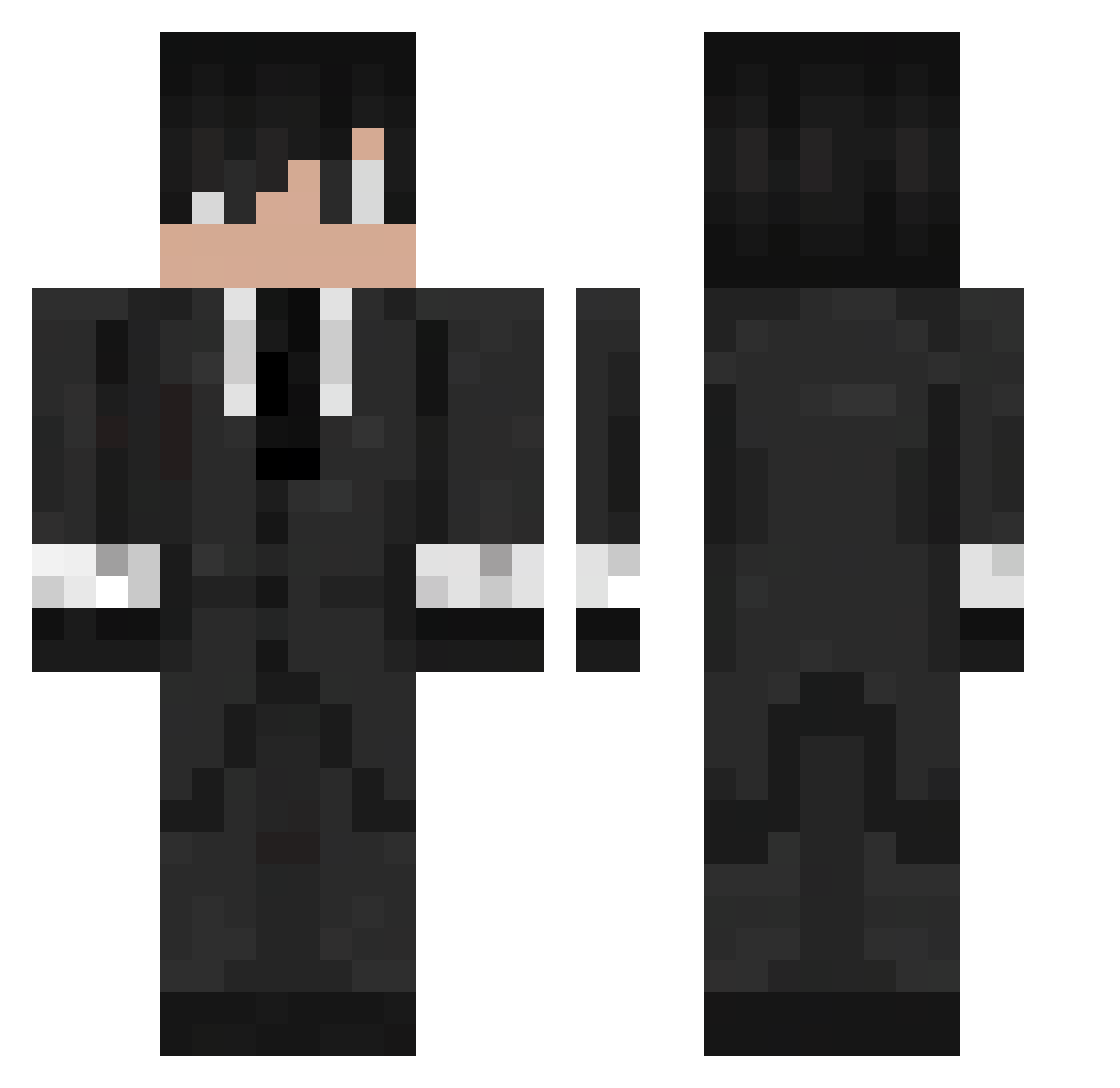 mikary88 Minecraft skin, front and back view