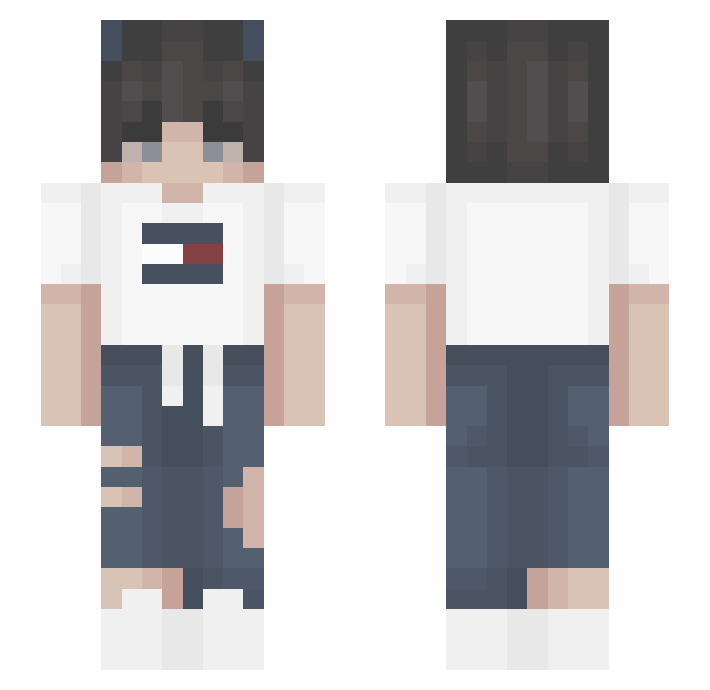 ArmandoML5 Minecraft skin, front and back view