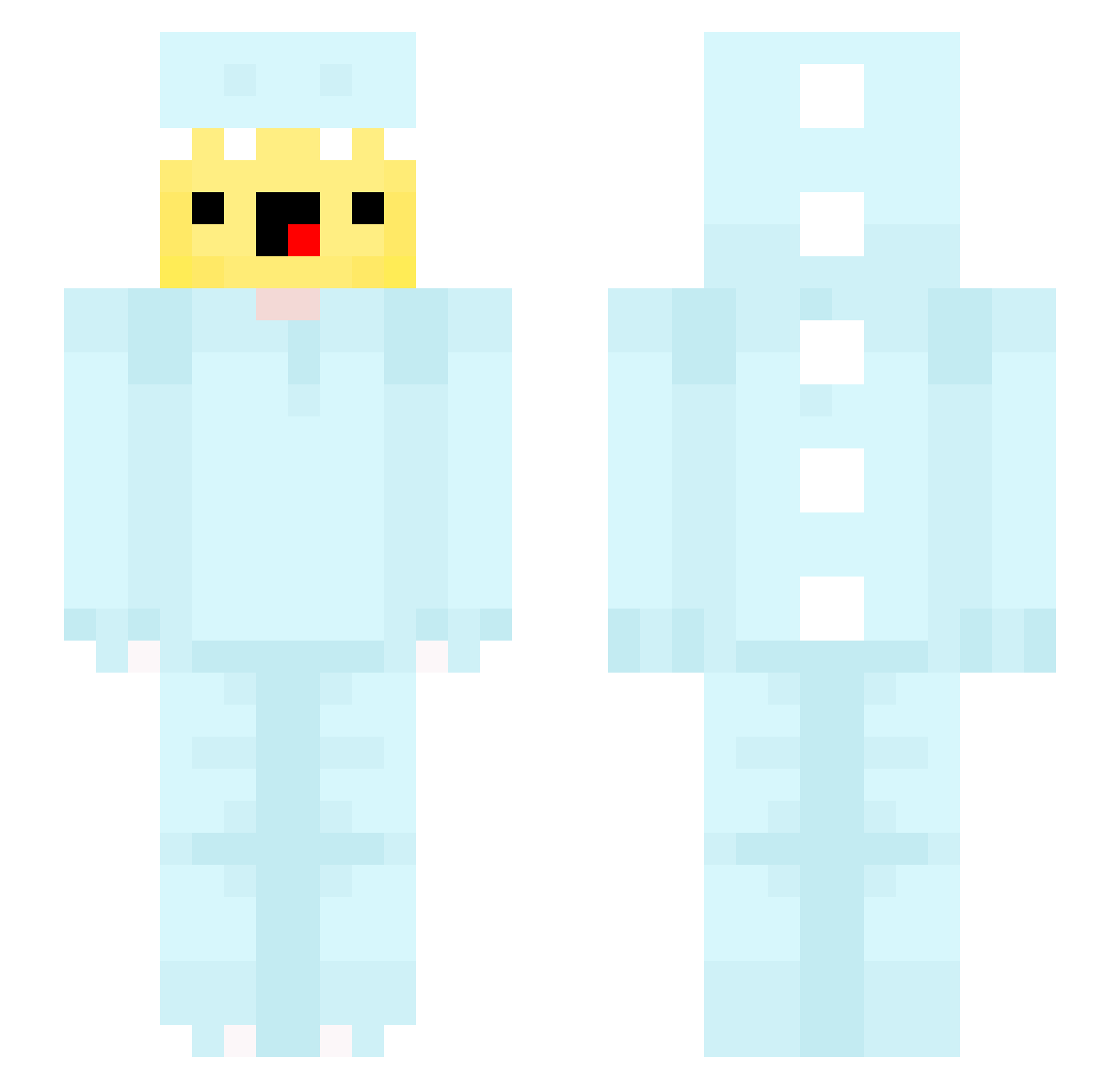 MaMoerliMari Minecraft skin, front and back view