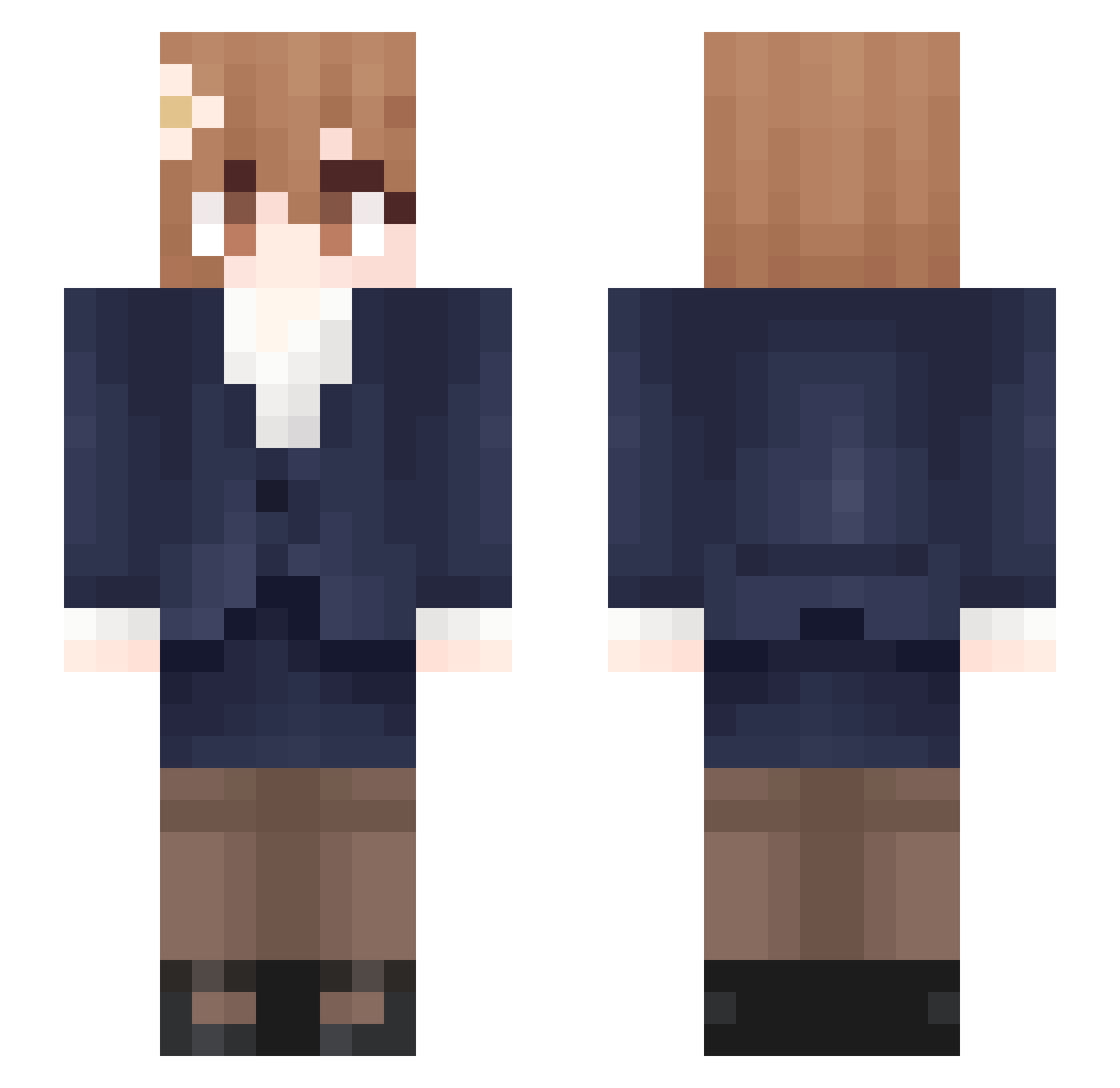 HEI___YU Minecraft skin, front and back view