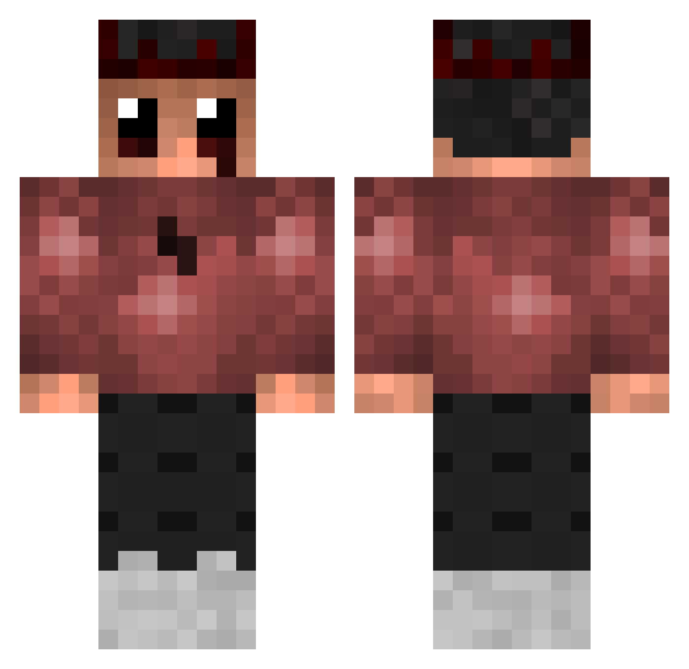 xGracekK Minecraft skin, front and back view