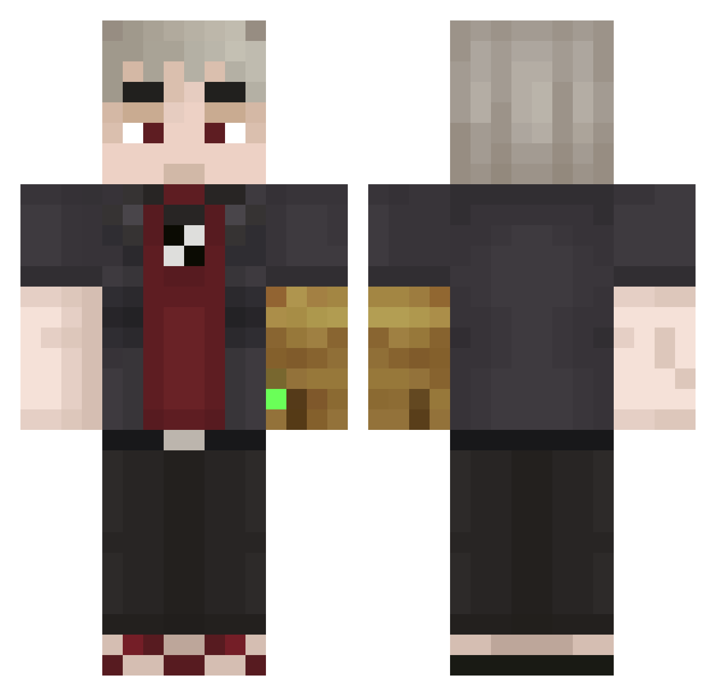 y4532 Minecraft skin, front and back view