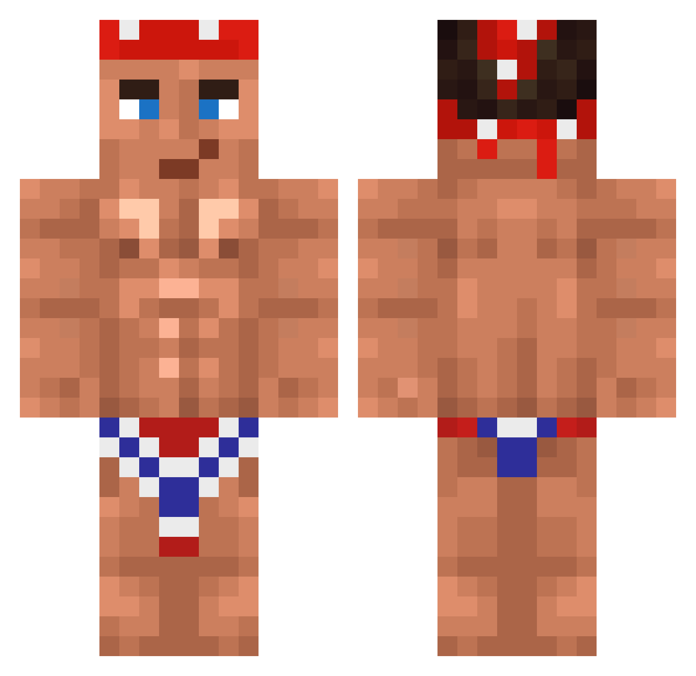 VolvoisAcar Minecraft skin, front and back view