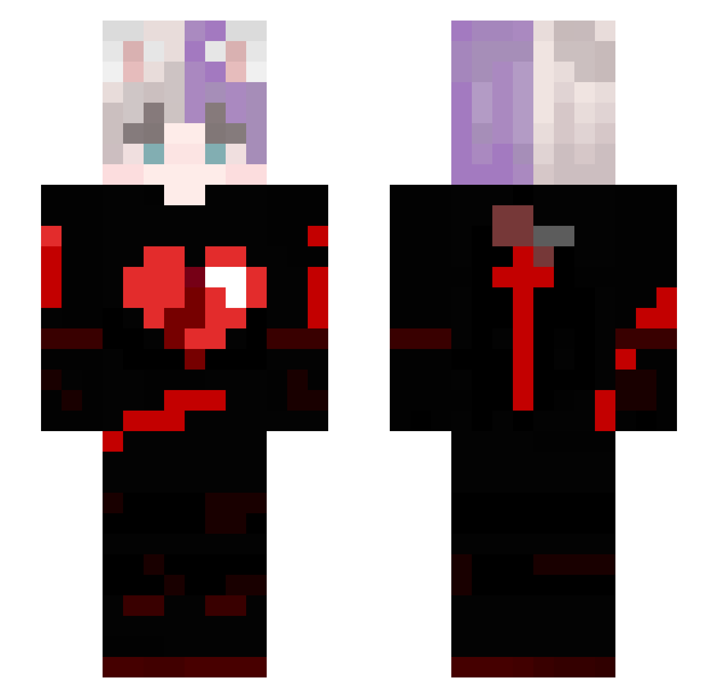 rMaikol Minecraft skin, front and back view