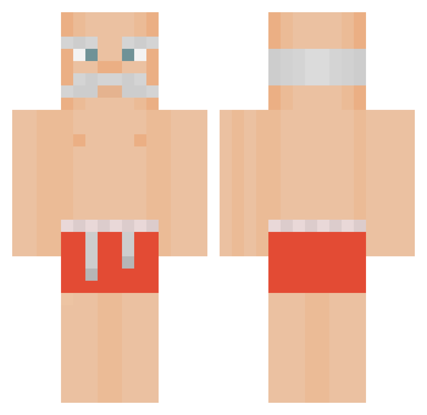 Shard_Oner Minecraft skin, front and back view