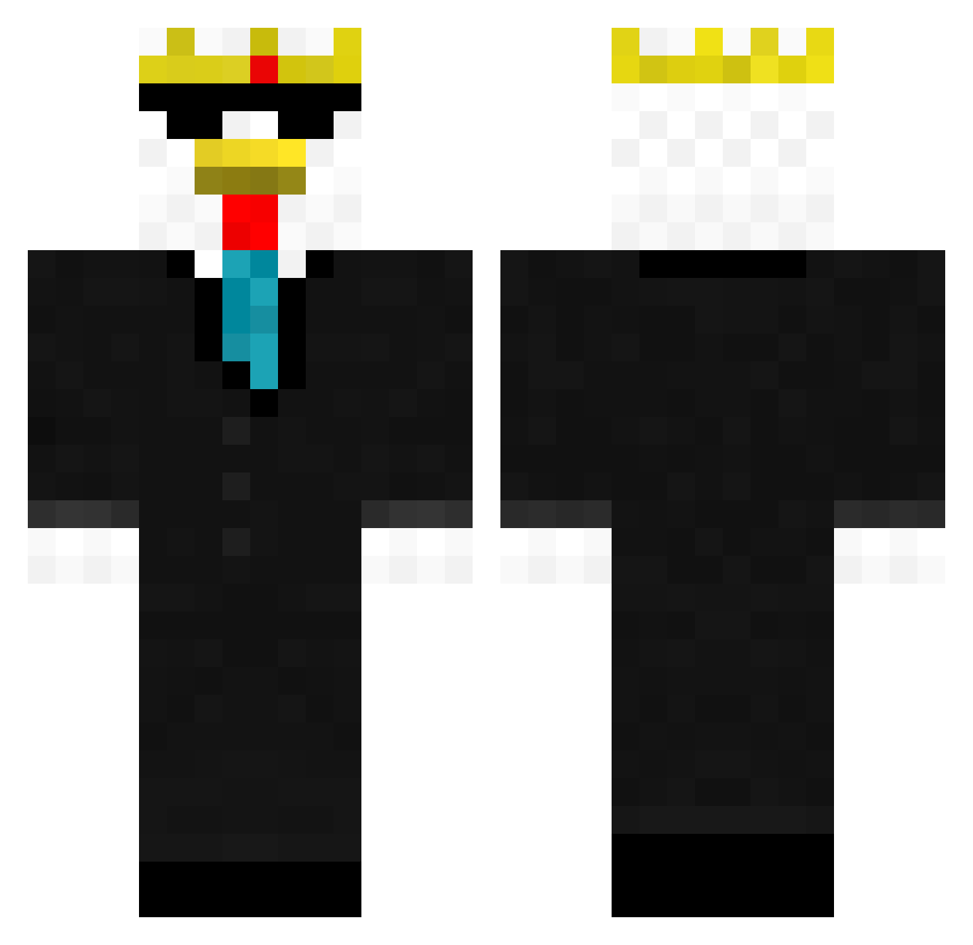 Mr_Nuggy Minecraft skin, front and back view