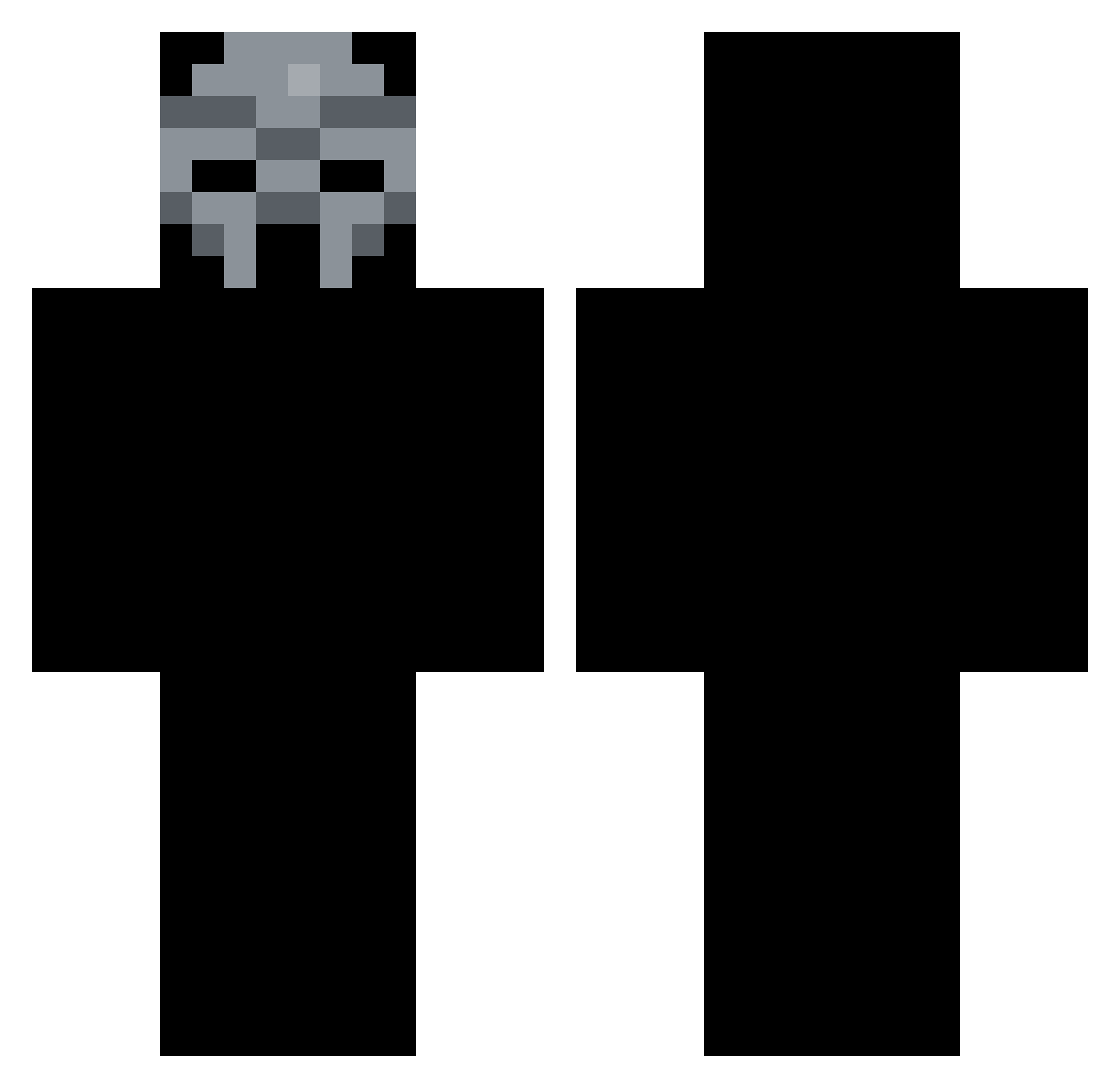 ChristianDior010 Minecraft skin, front and back view