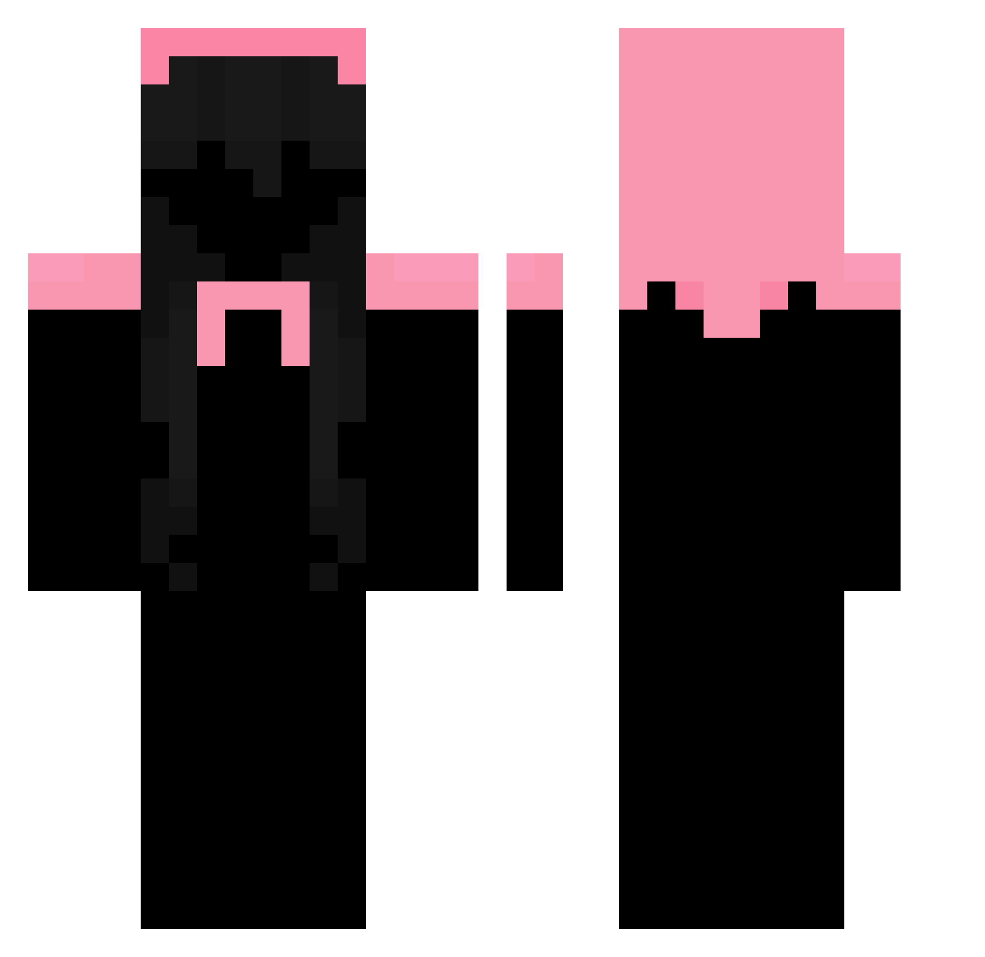 sevasti123 Minecraft skin, front and back view