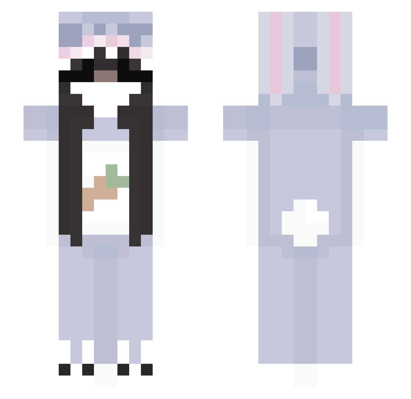 Het_Zout Minecraft skin, front and back view