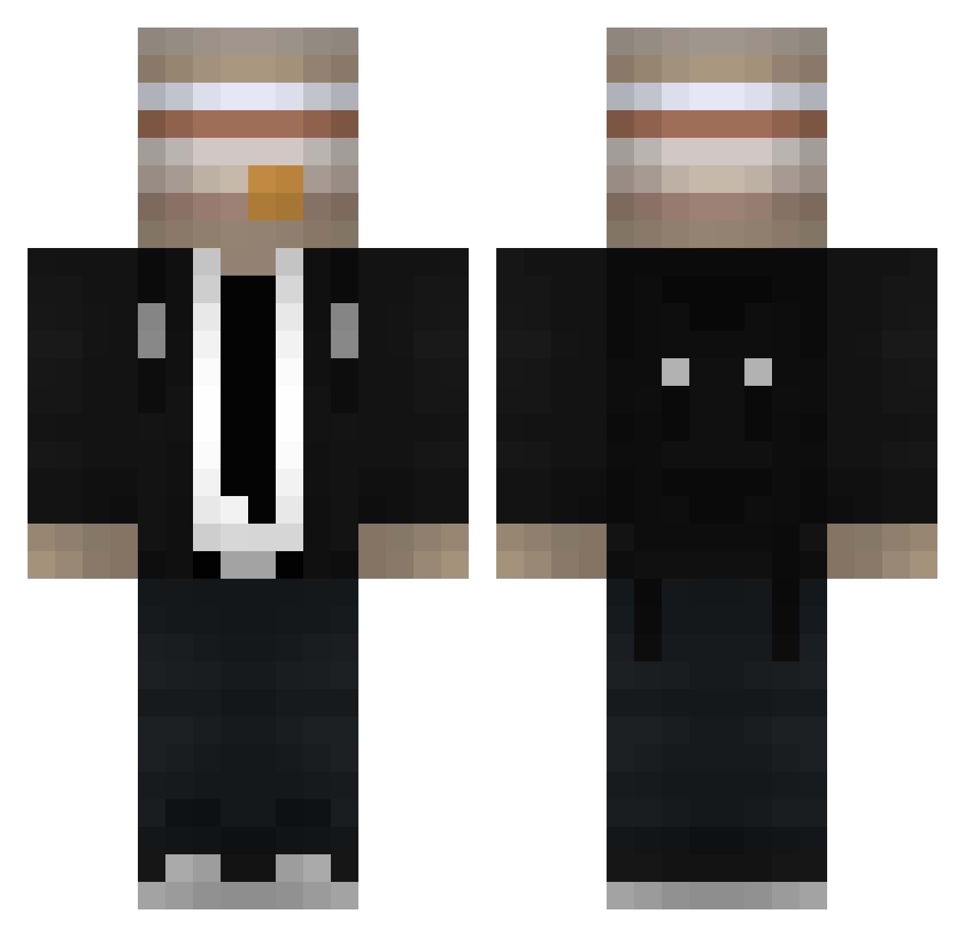legoaydin Minecraft skin, front and back view