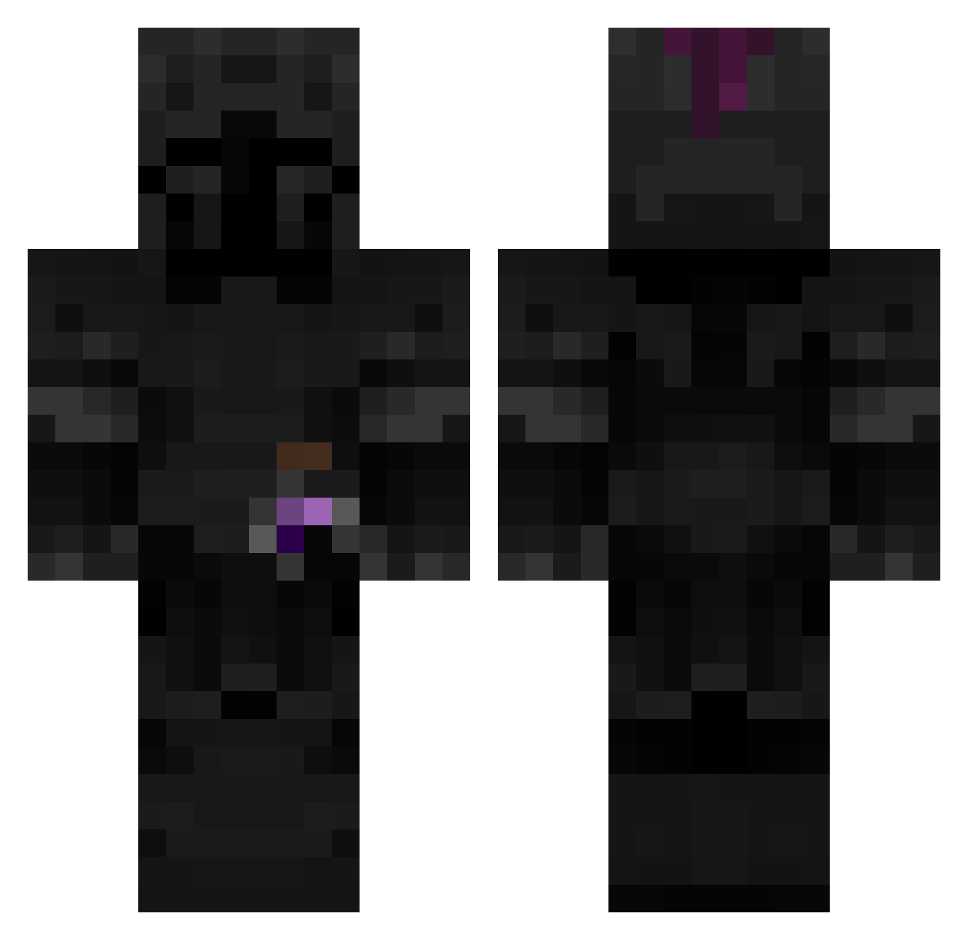 Maikulas Minecraft skin, front and back view