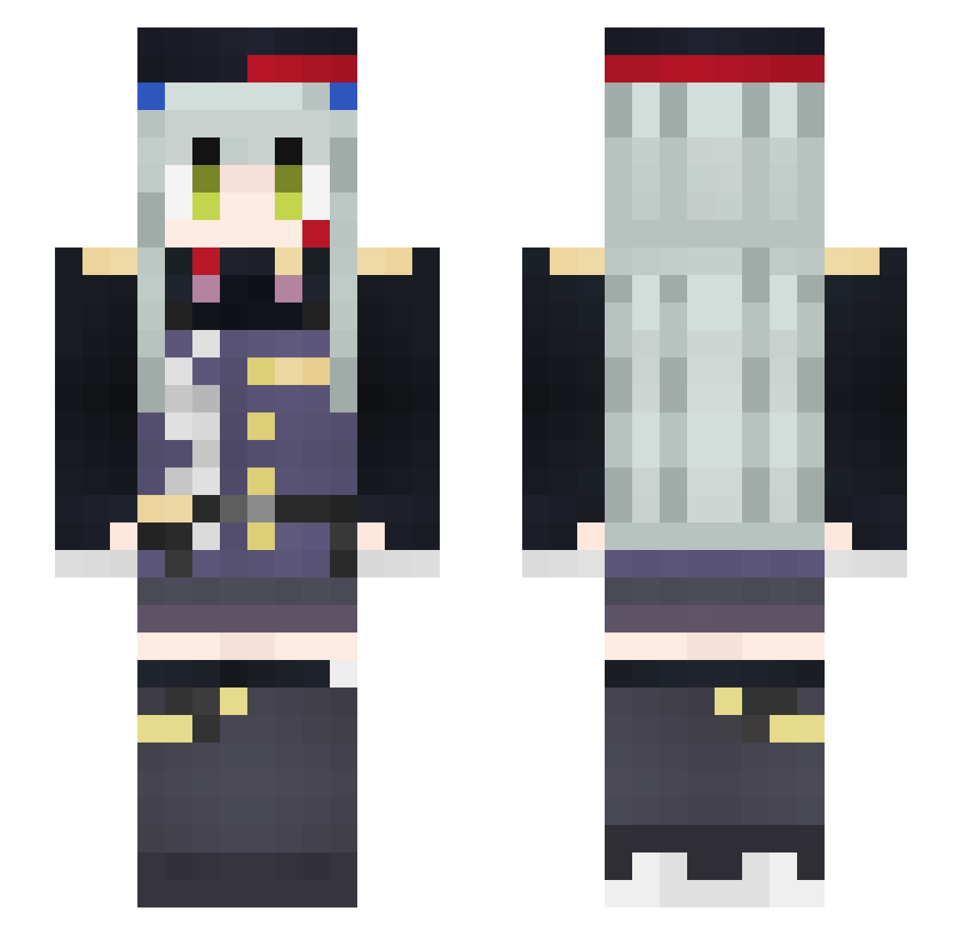 Echo_501 Minecraft skin, front and back view
