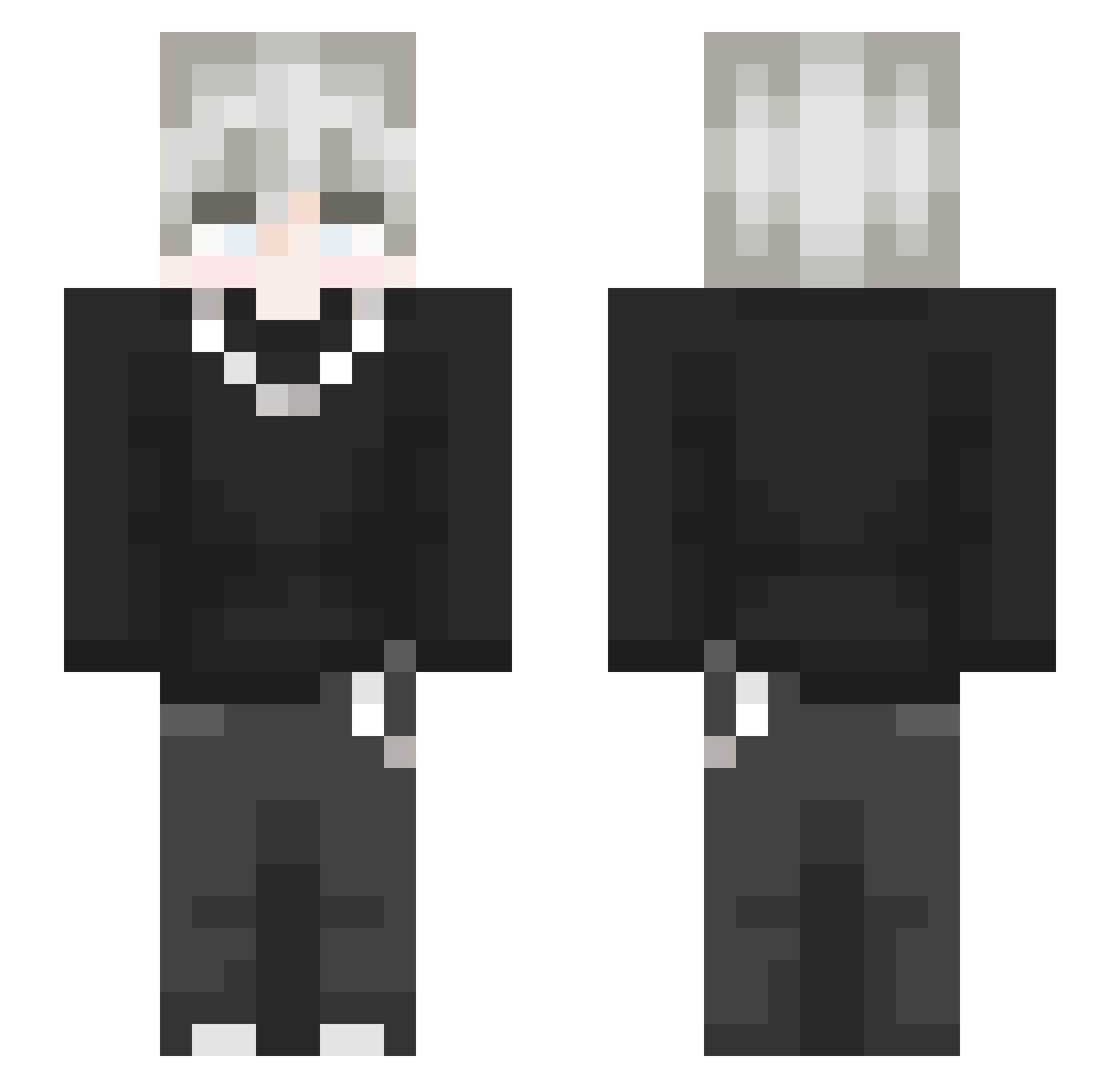 Steini_2009 Minecraft skin, front and back view