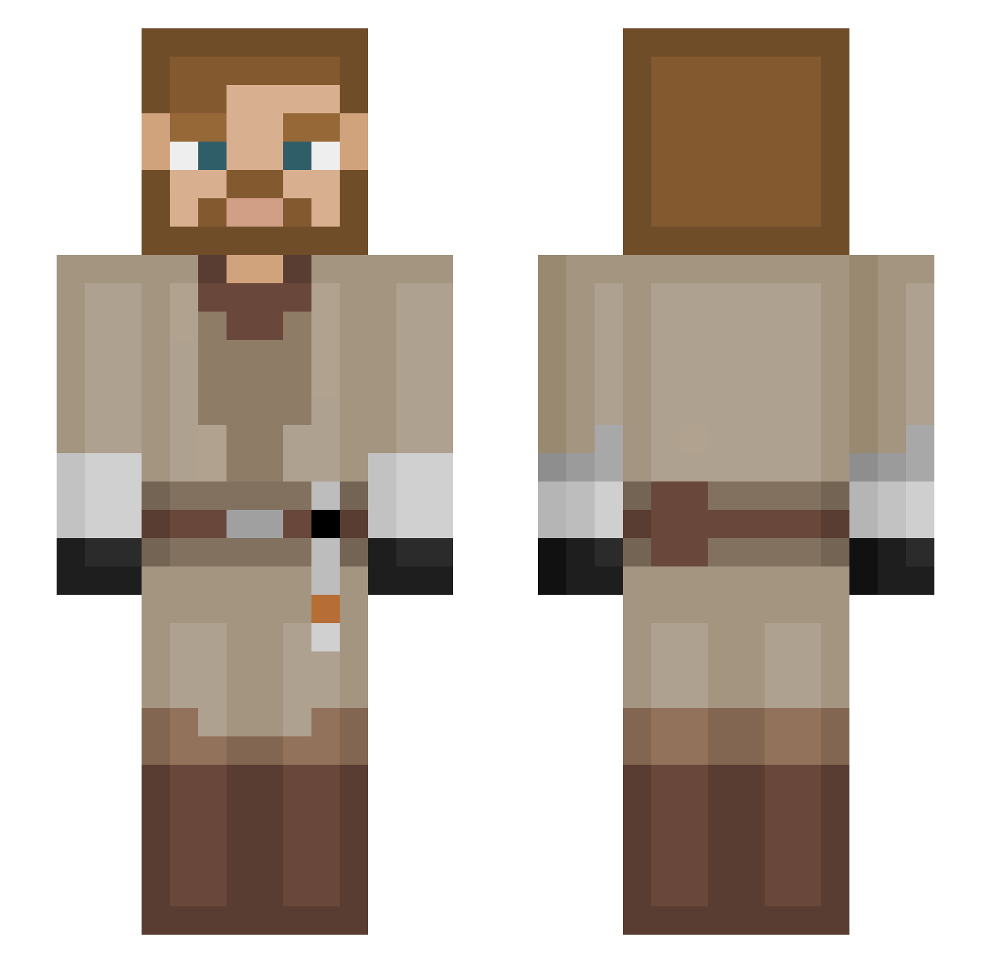 Gonkiller62 Minecraft skin, front and back view