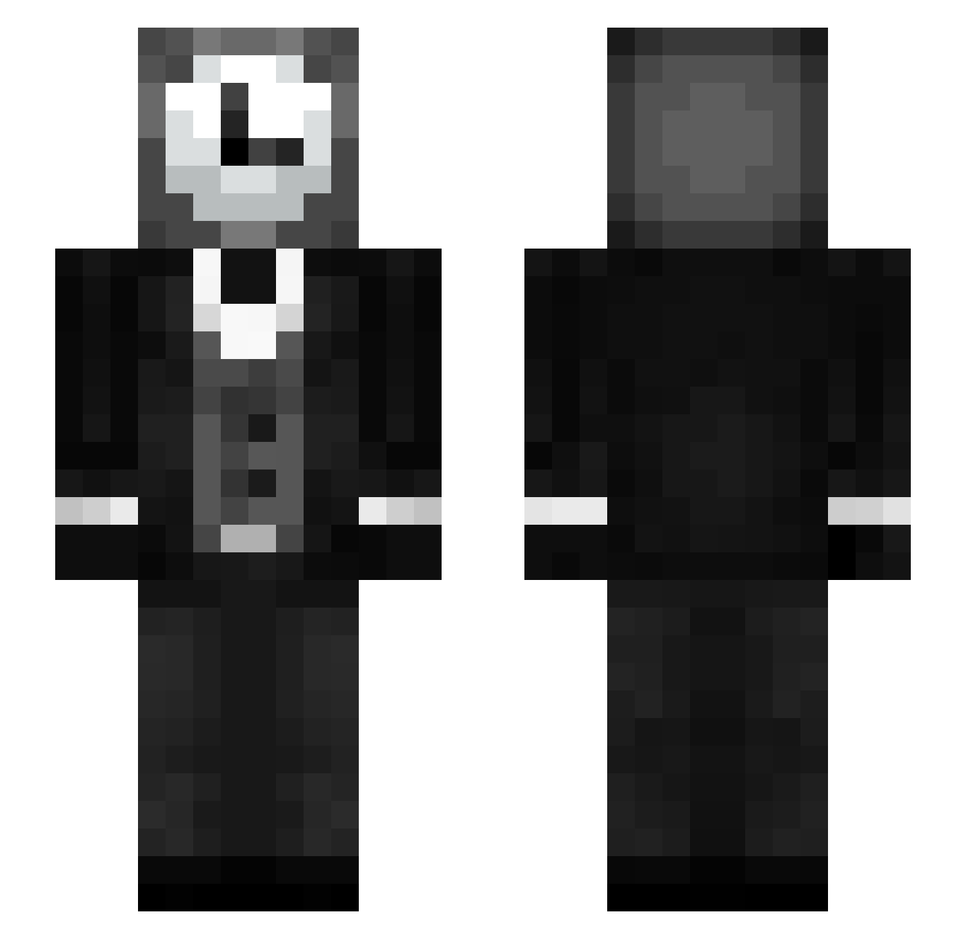 Steve00002091 Minecraft skin, front and back view