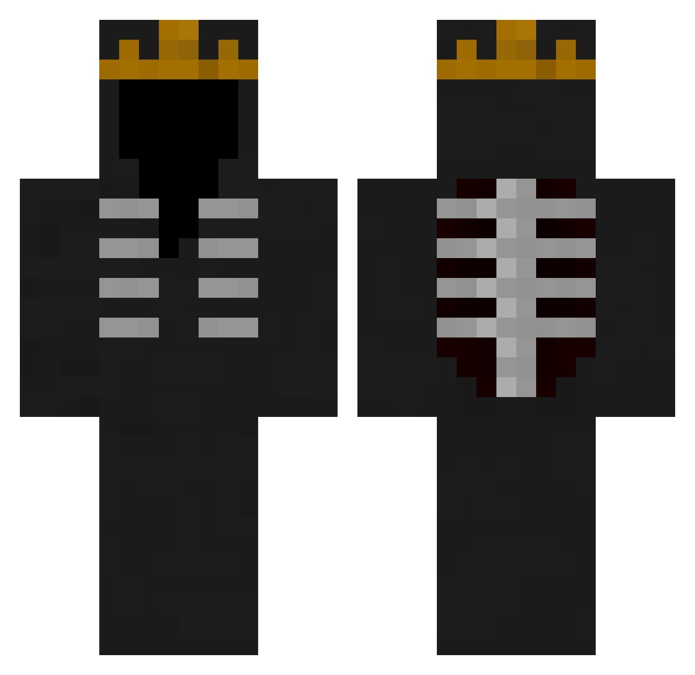 00_royal_00 Minecraft skin, front and back view