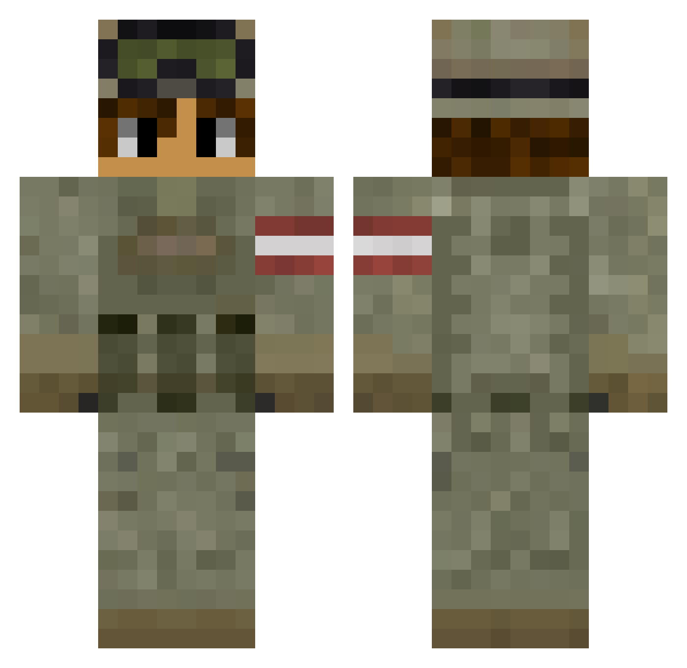 Jarit_ Minecraft skin, front and back view