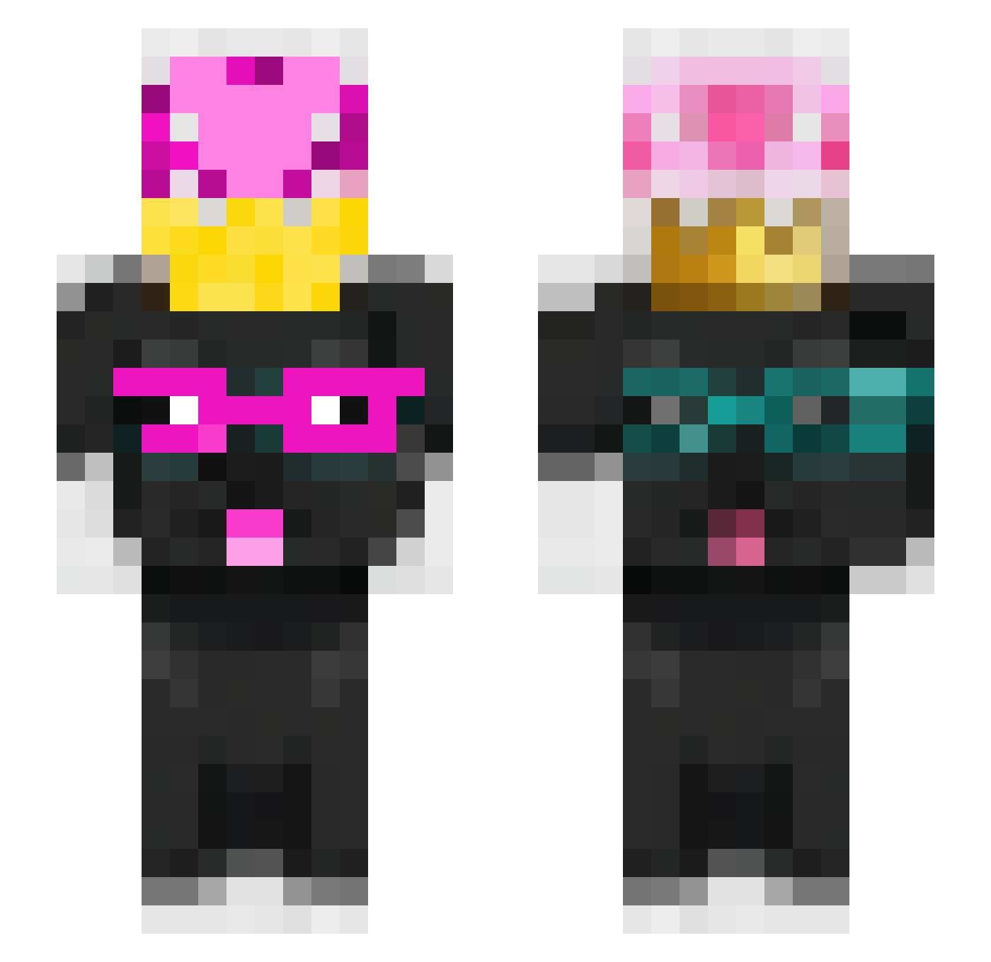MattPiorunMatt Minecraft skin, front and back view