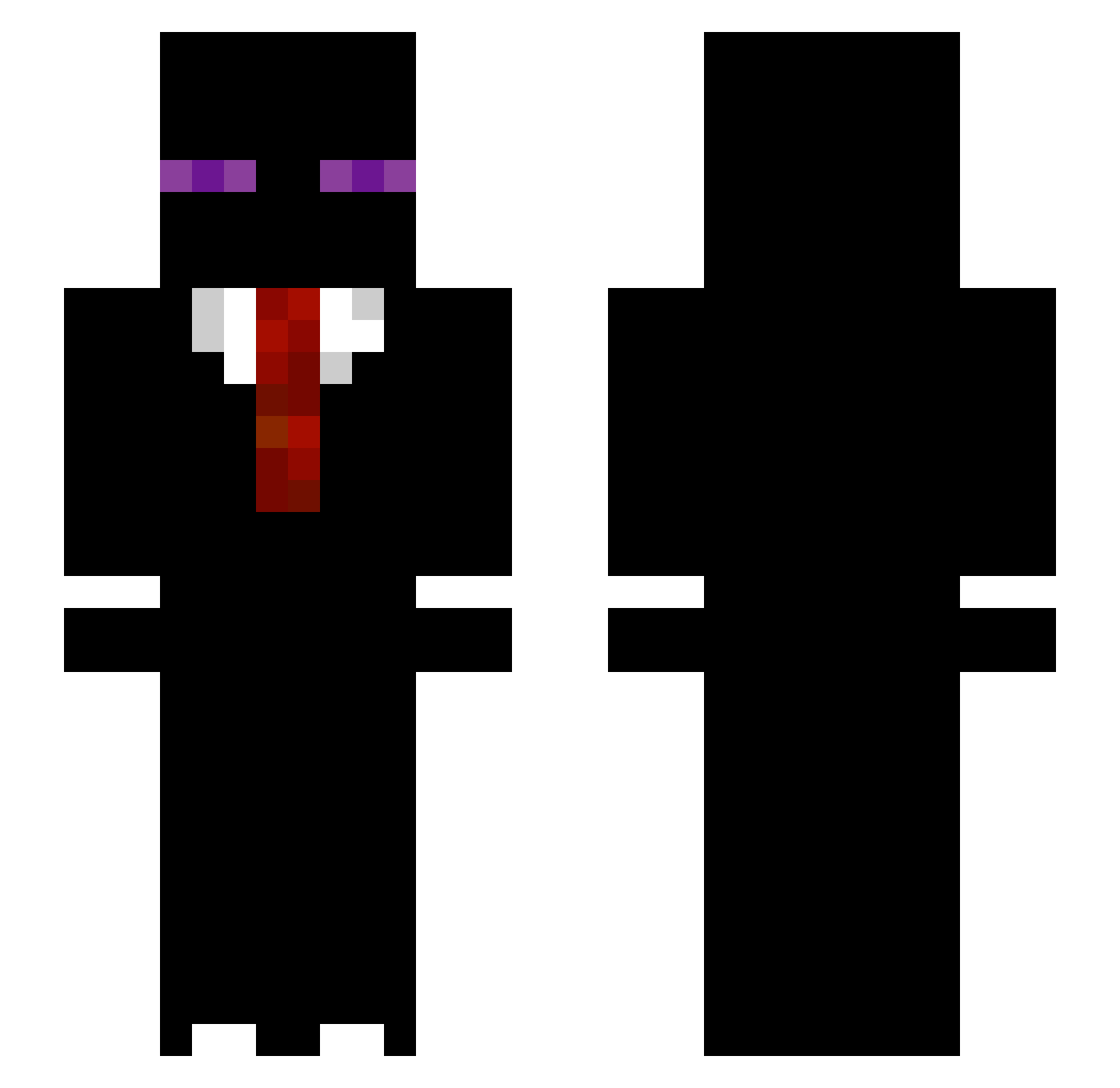 RALEX25 Minecraft skin, front and back view