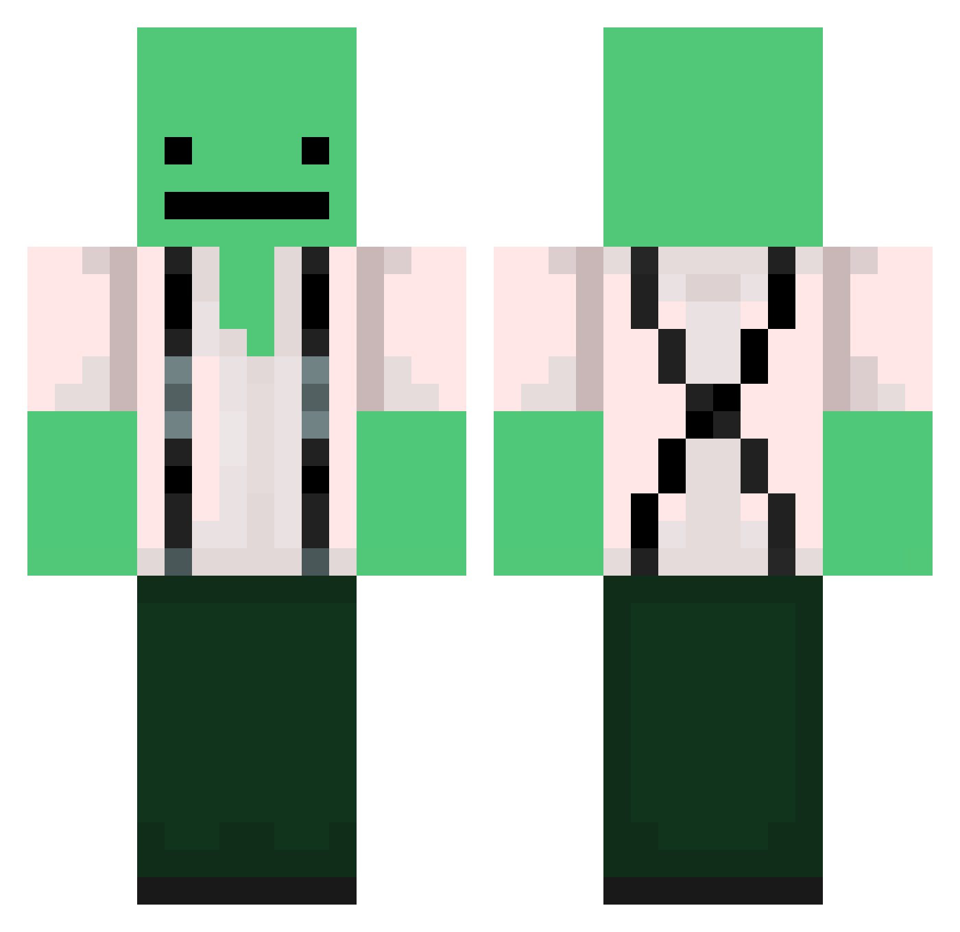 WyLL_ Minecraft skin, front and back view