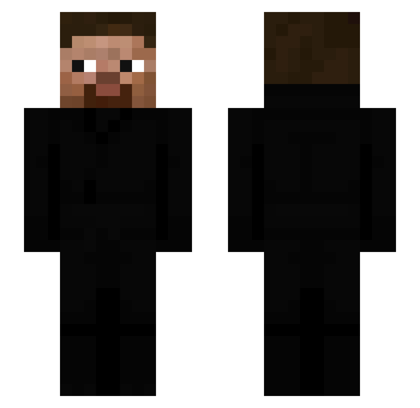 4rerDurchWTap Minecraft skin, front and back view