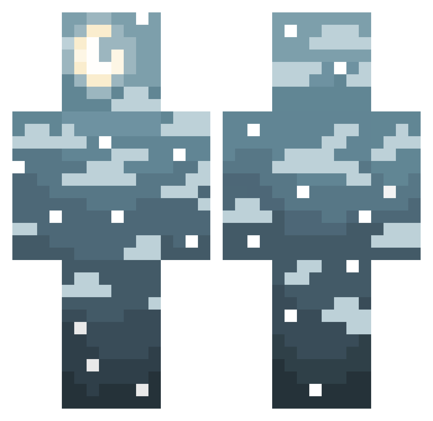 Game_art Minecraft skin, front and back view