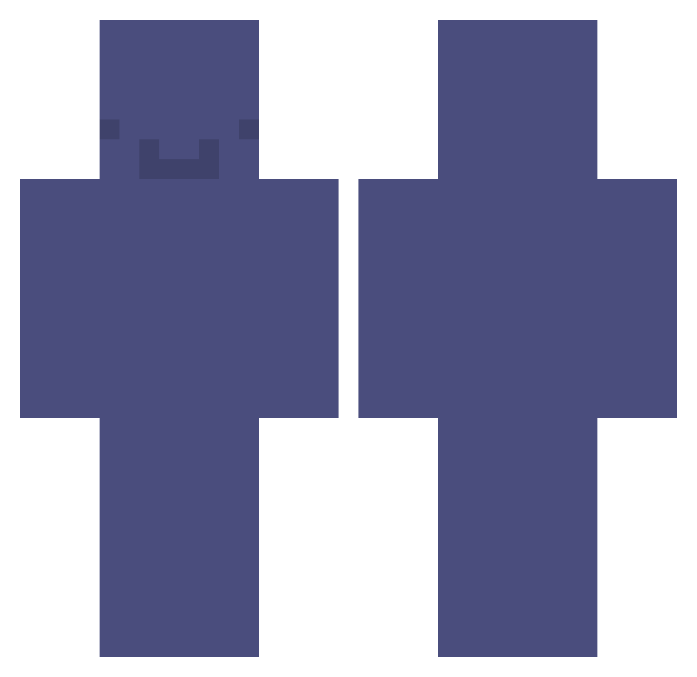 Salvadoro Minecraft skin, front and back view