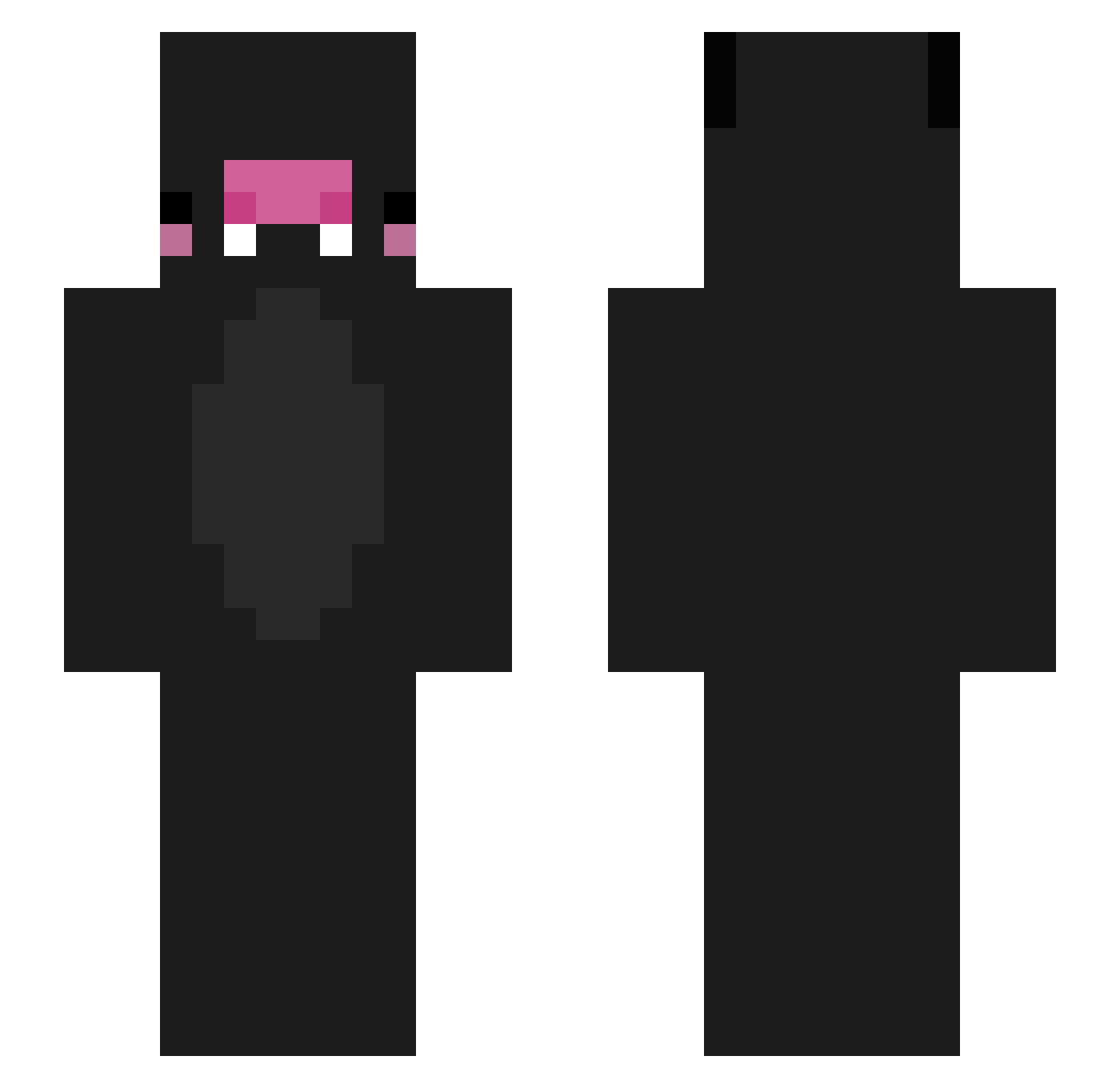 Miless__ Minecraft skin, front and back view