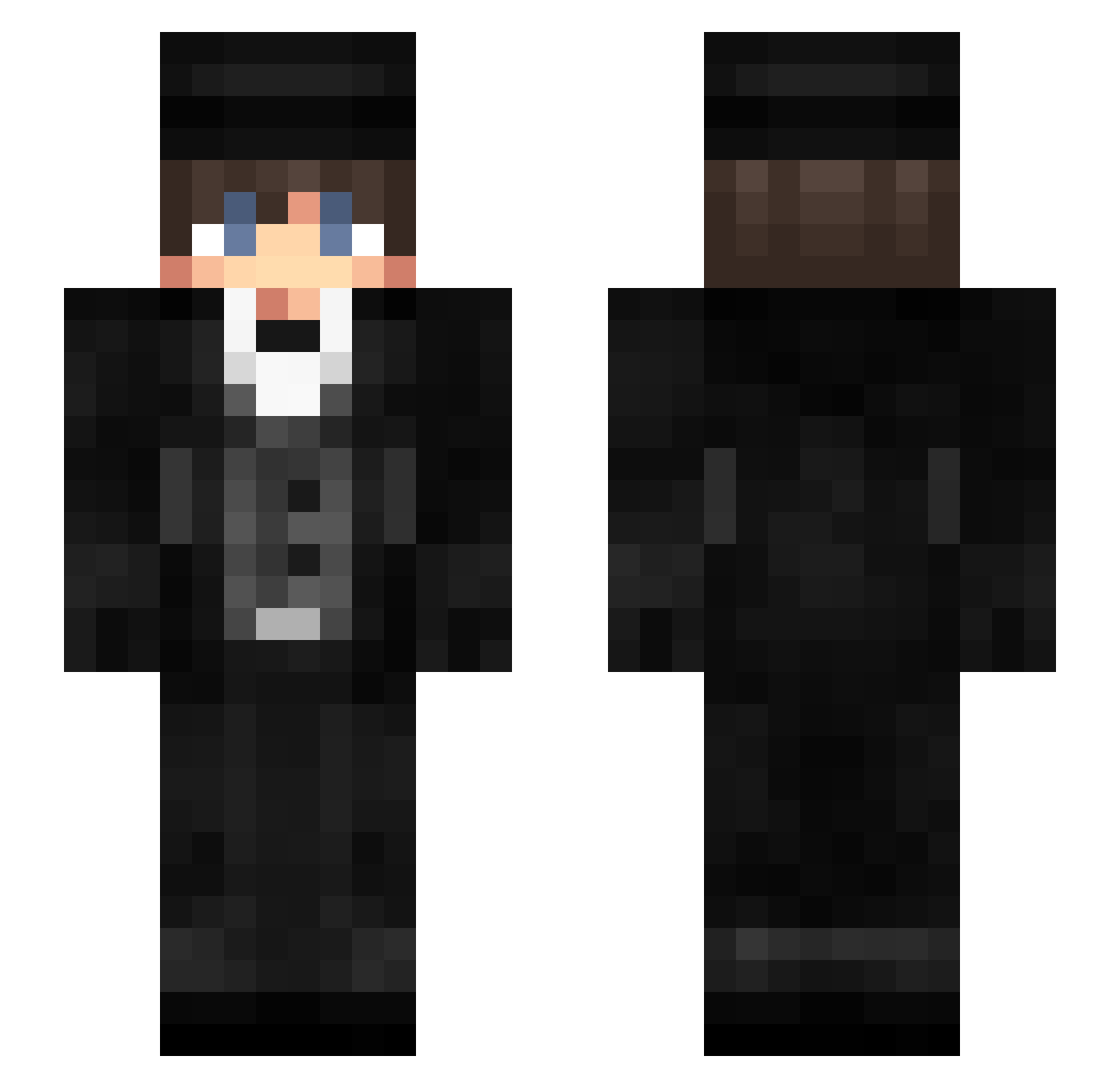 xxPROxGAMERxx24 Minecraft skin, front and back view