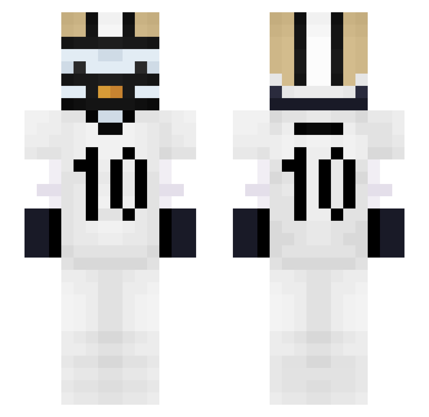 mowwas Minecraft skin, front and back view