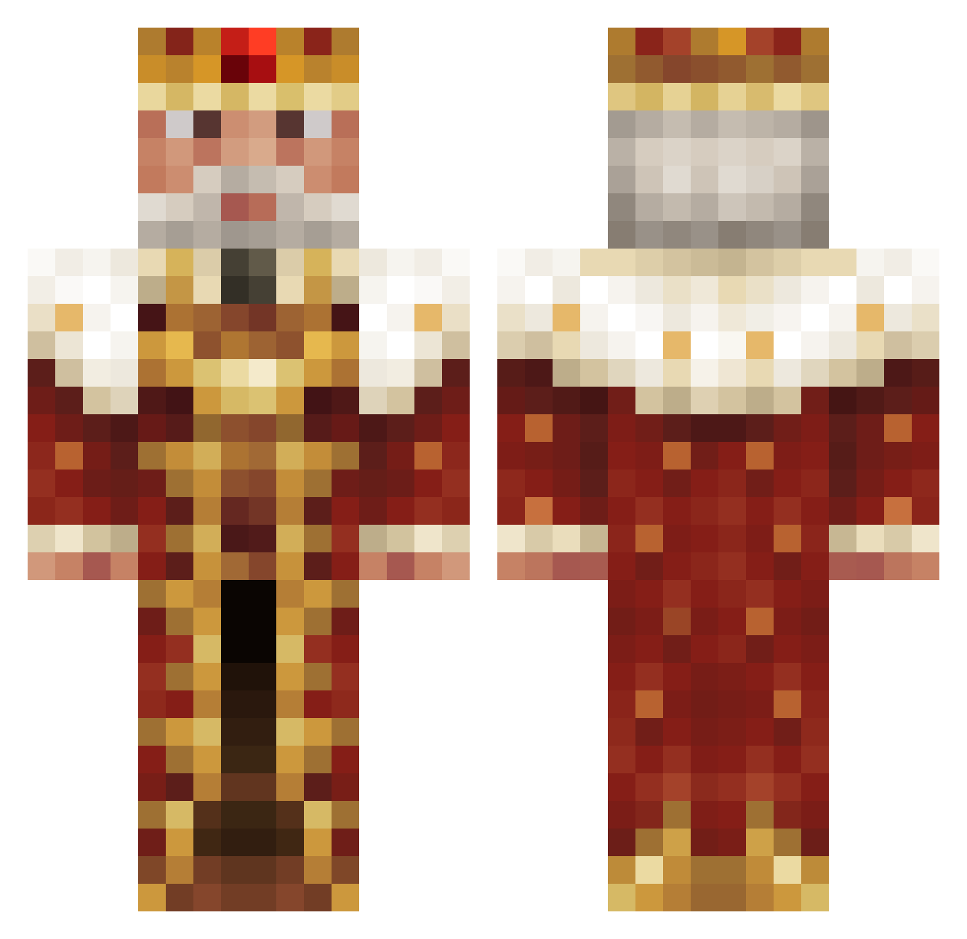 lanc3l0 Minecraft skin, front and back view