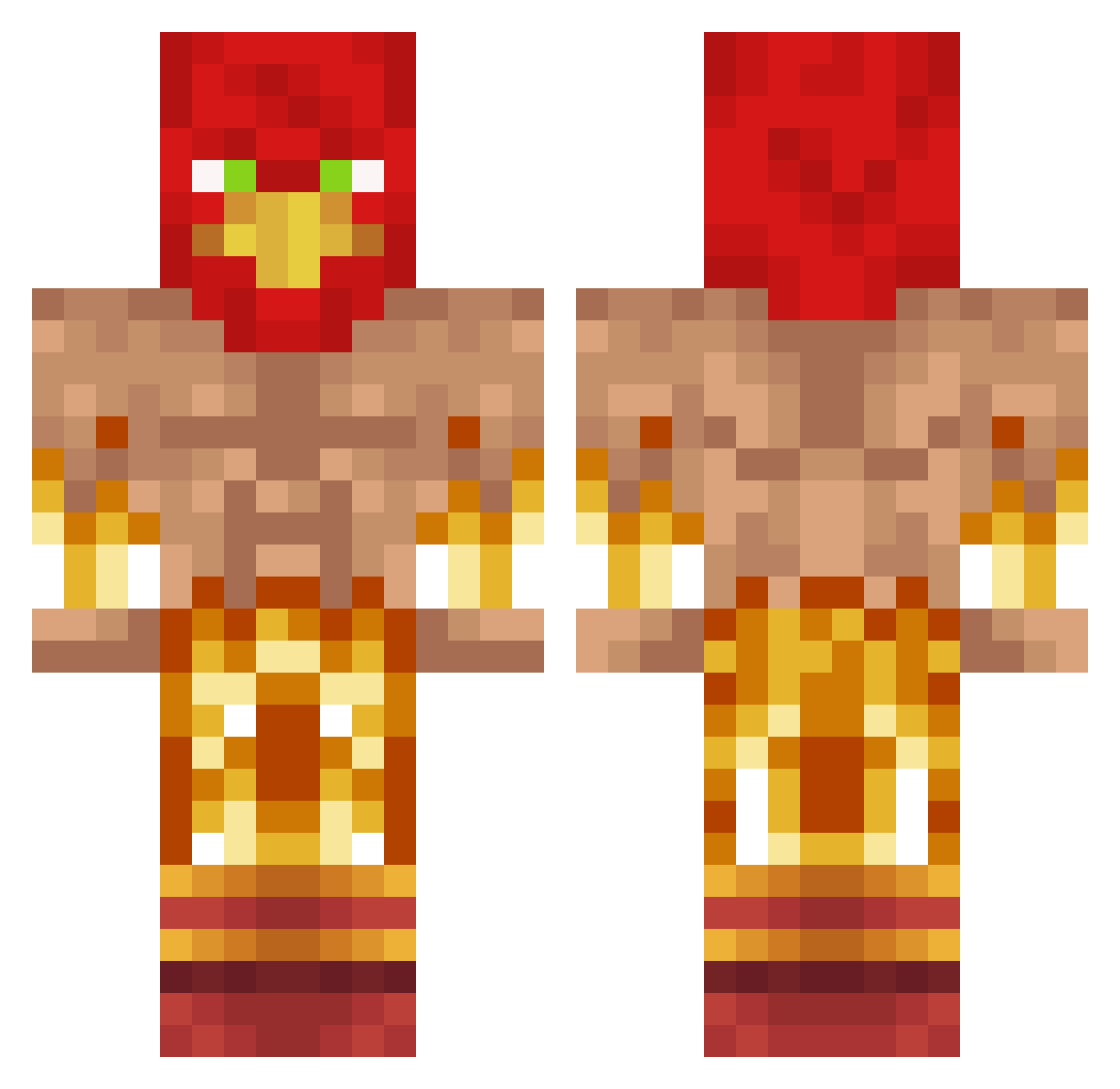 Hrabac07CZ Minecraft skin, front and back view
