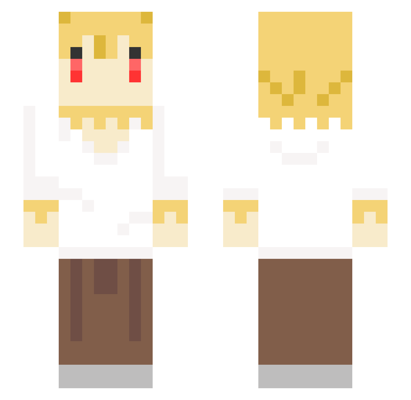 banana_can Minecraft skin, front and back view