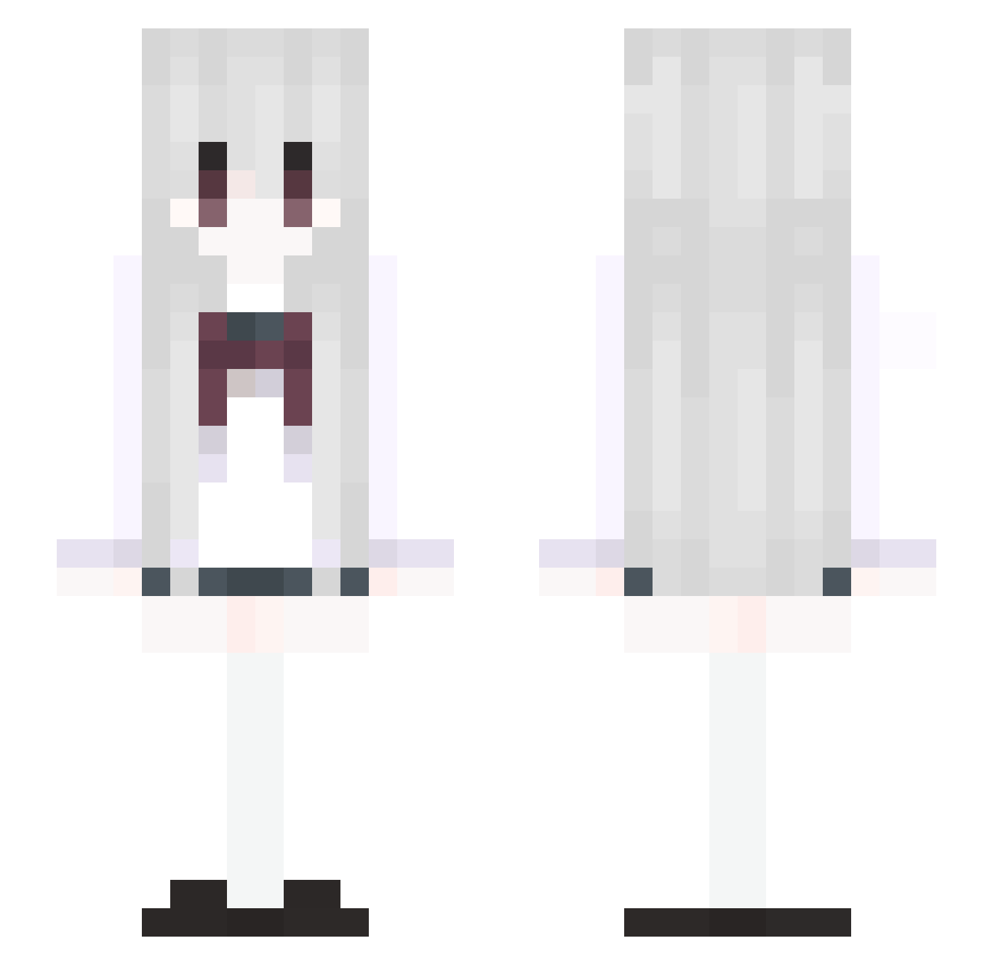 WeiWei_0128 Minecraft skin, front and back view