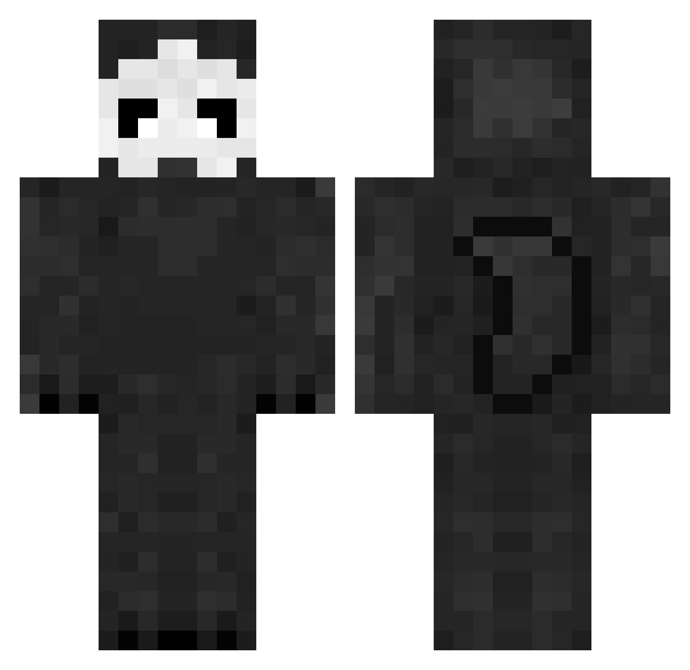 Deden27 Minecraft skin, front and back view