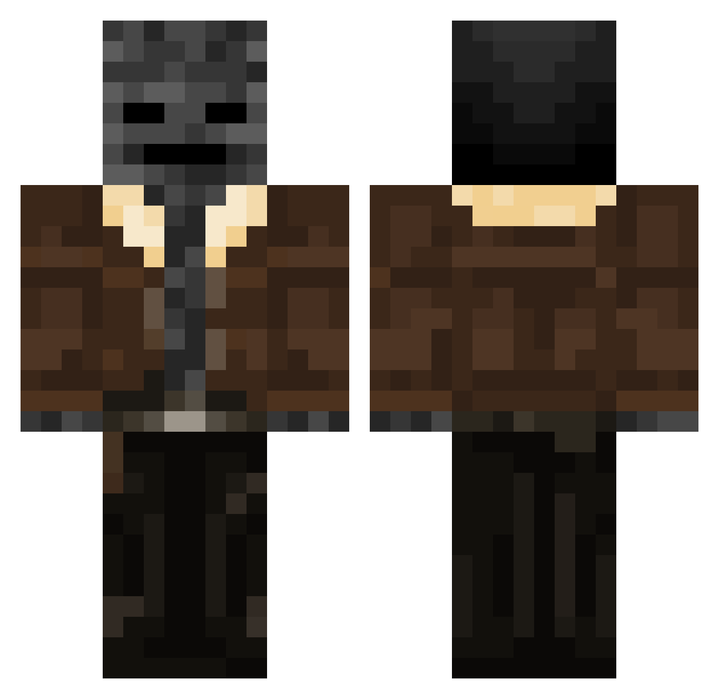snipeeez10 Minecraft skin, front and back view