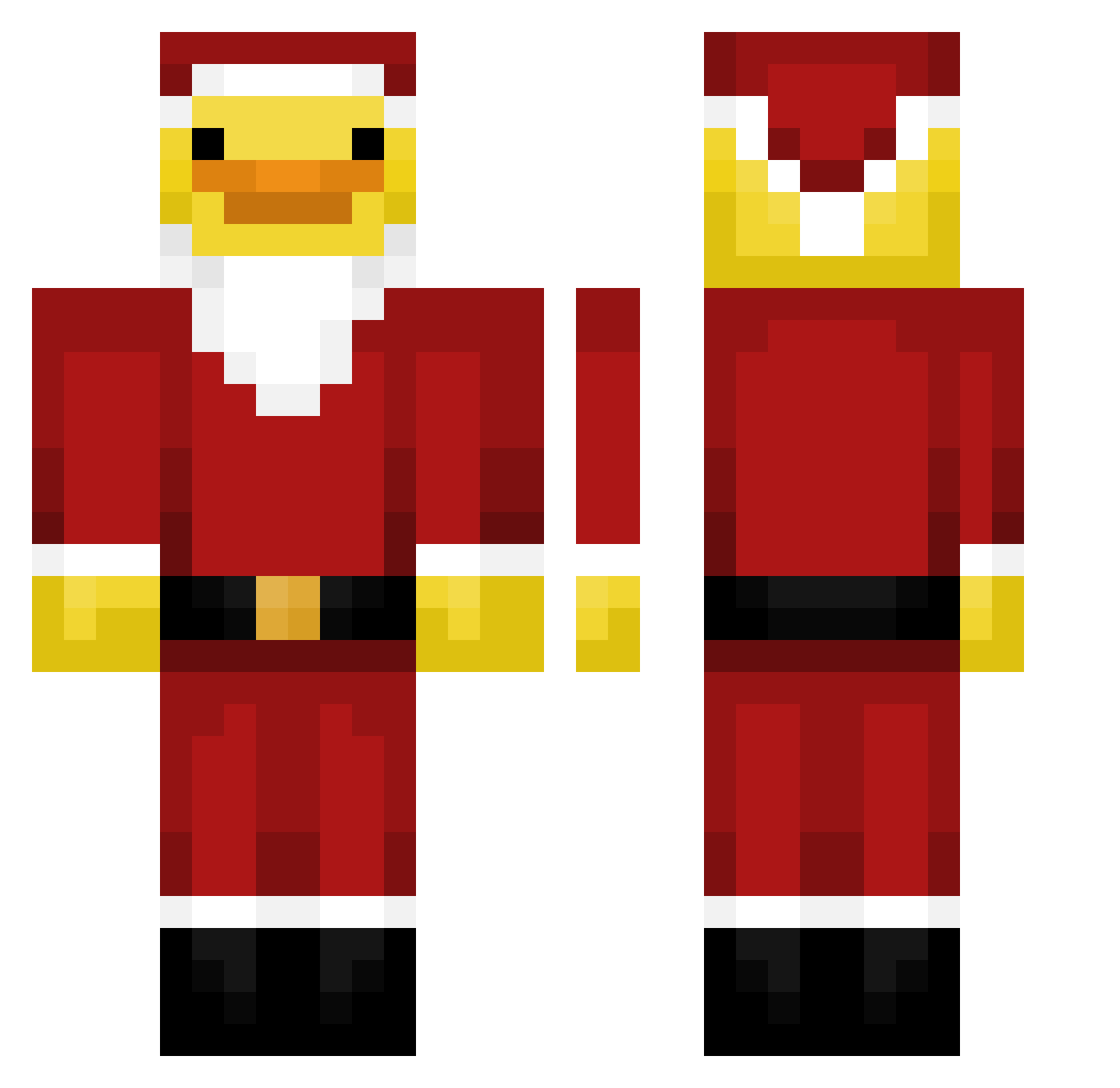 microwavedbasil Minecraft skin, front and back view