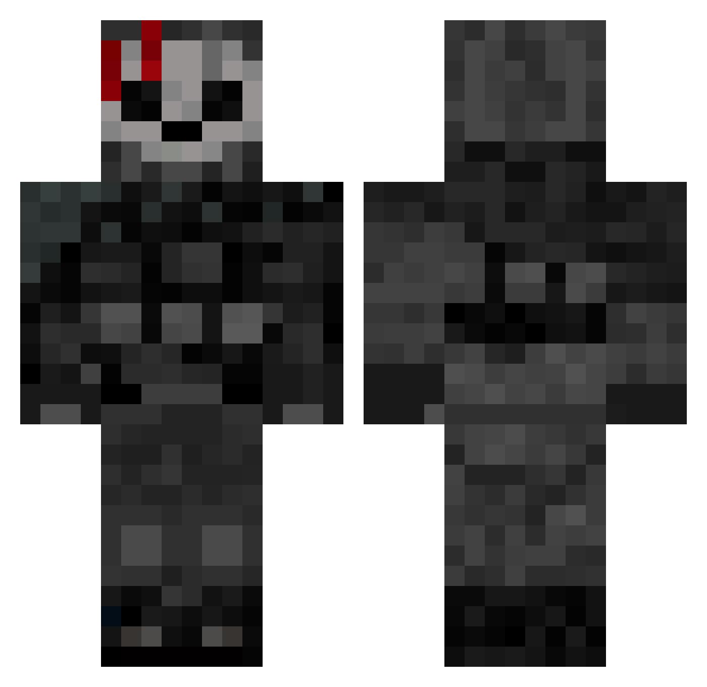 Foggy_1890 Minecraft skin, front and back view