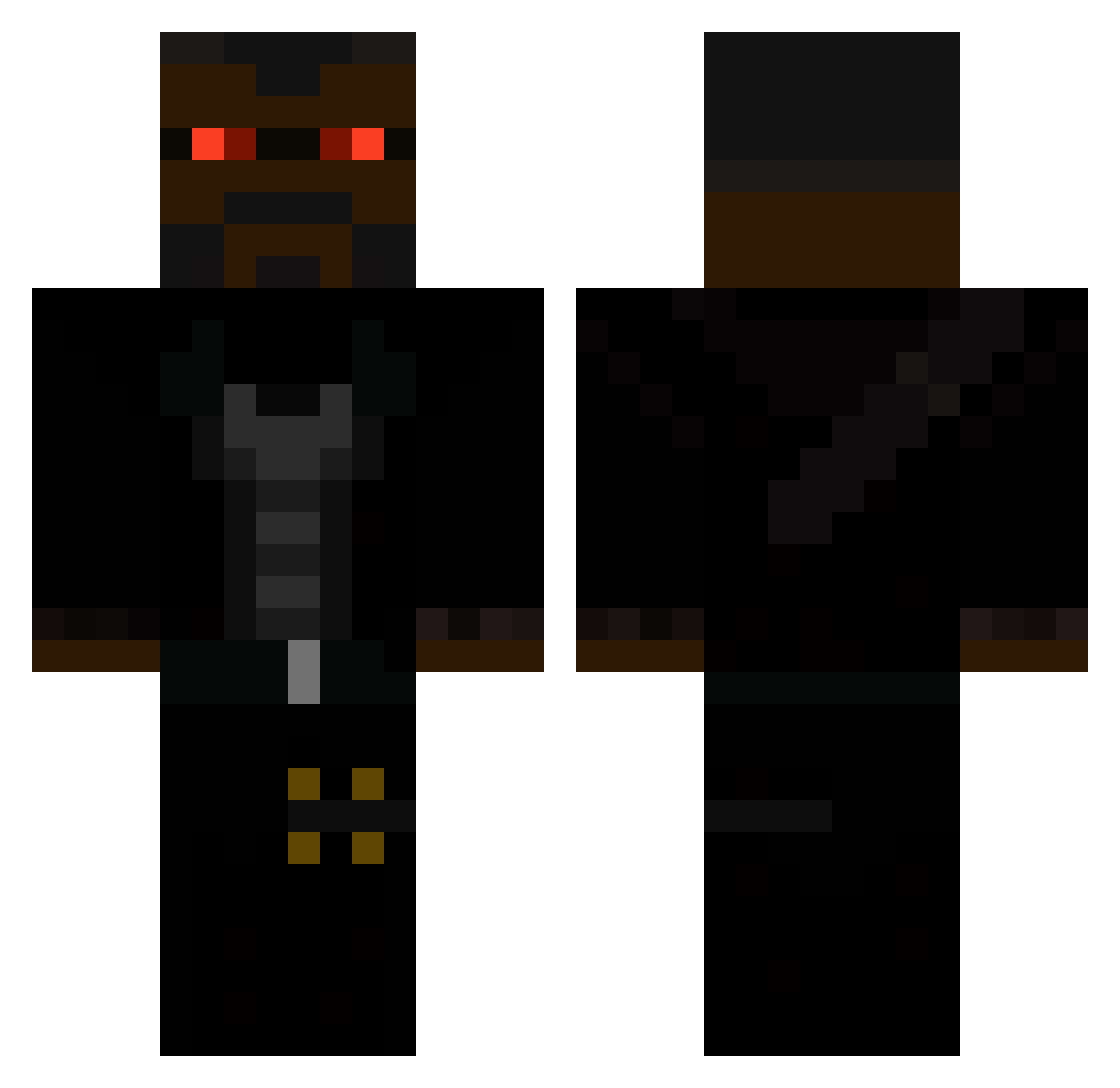 Jo0oke Minecraft skin, front and back view